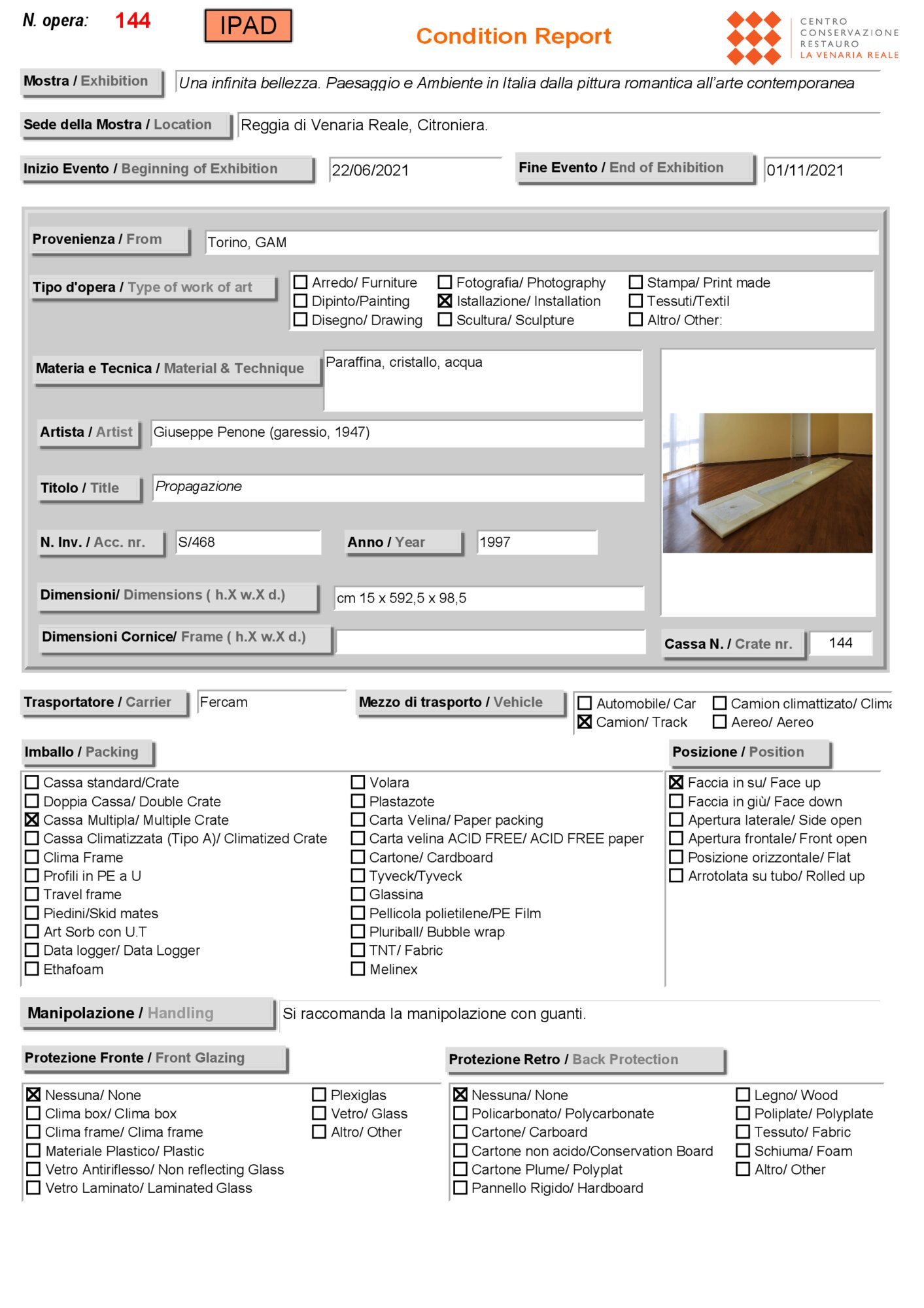 Condition report