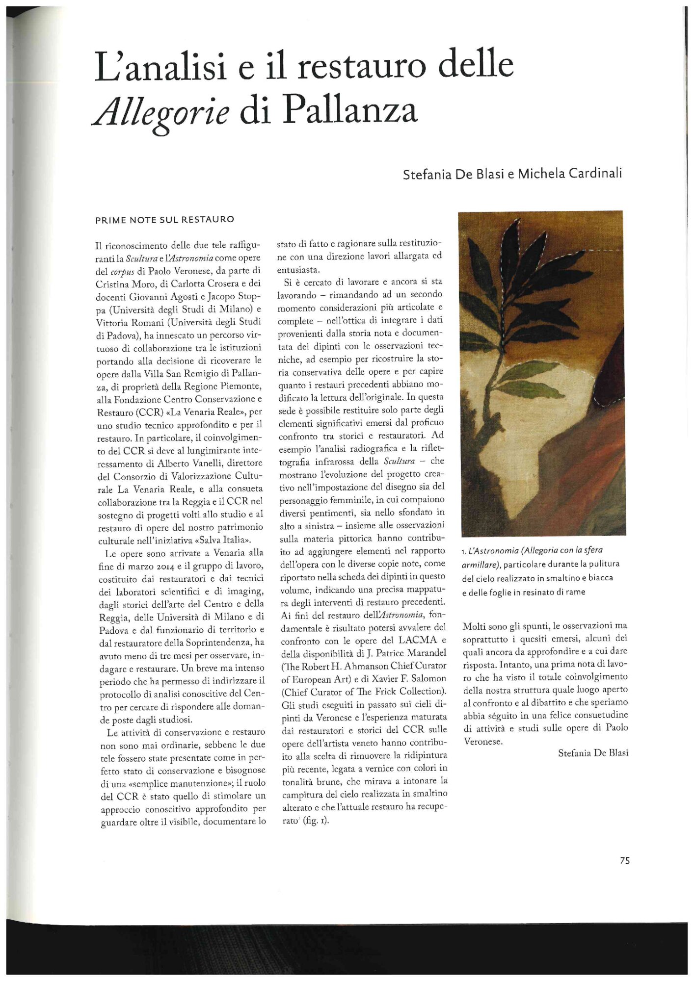 De Blasi, Cardinals (2014)