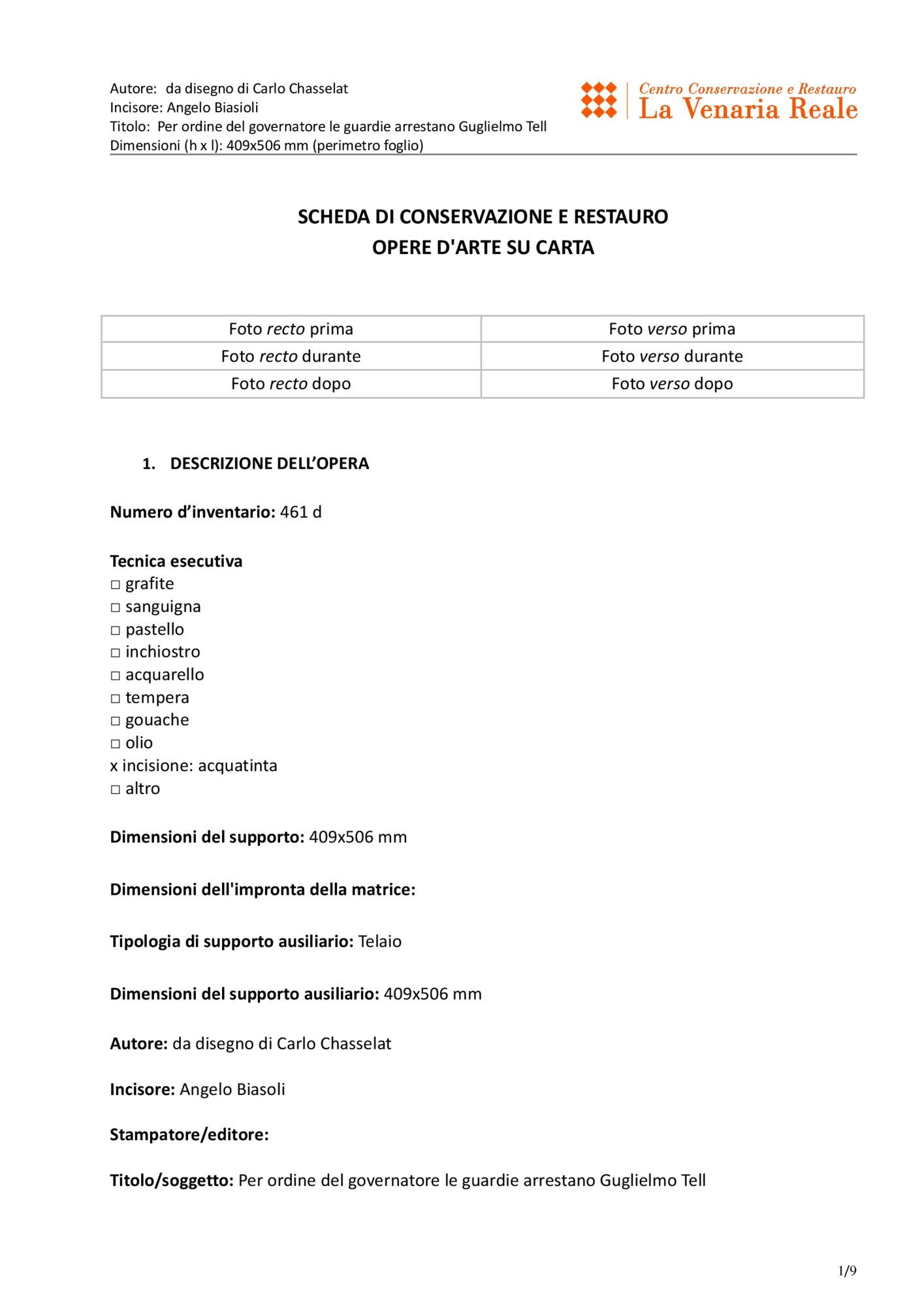 D17mc01-CF-2017_Milano, Veneranda Biblioteca Ambrosiana, A. Biasoli, Per ordine del governatore le guardie arrestano Guglielmo Tell, inv. 461 d