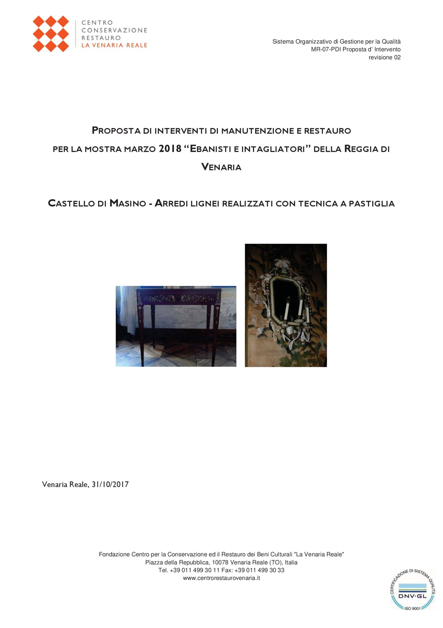 Progetto di intervento