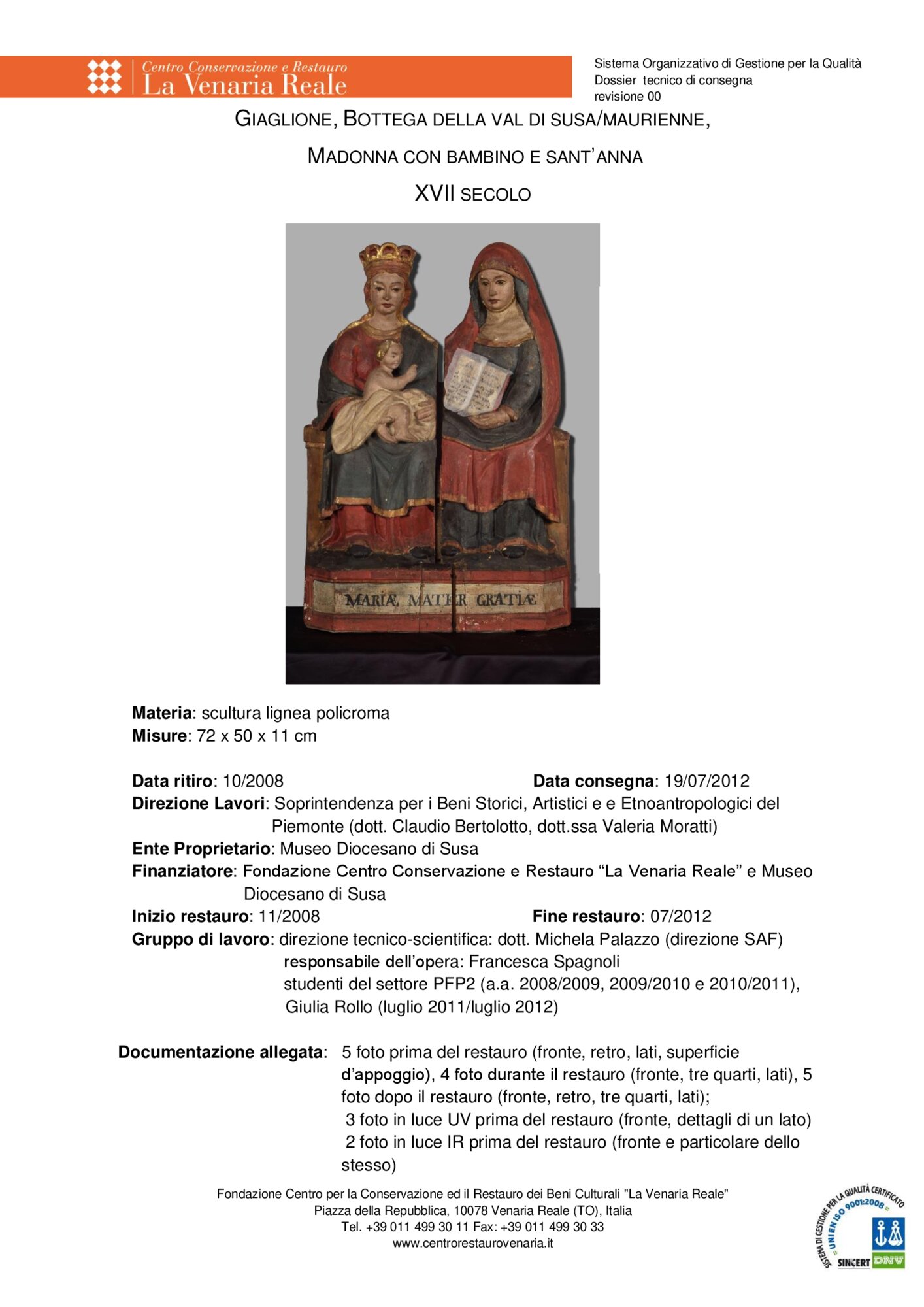 57mc02-SL-2008_Giaglione, Museo di arte religiosa alpina, Sant'Anna Metterza (Madonna con Bambino e sant’Anna)