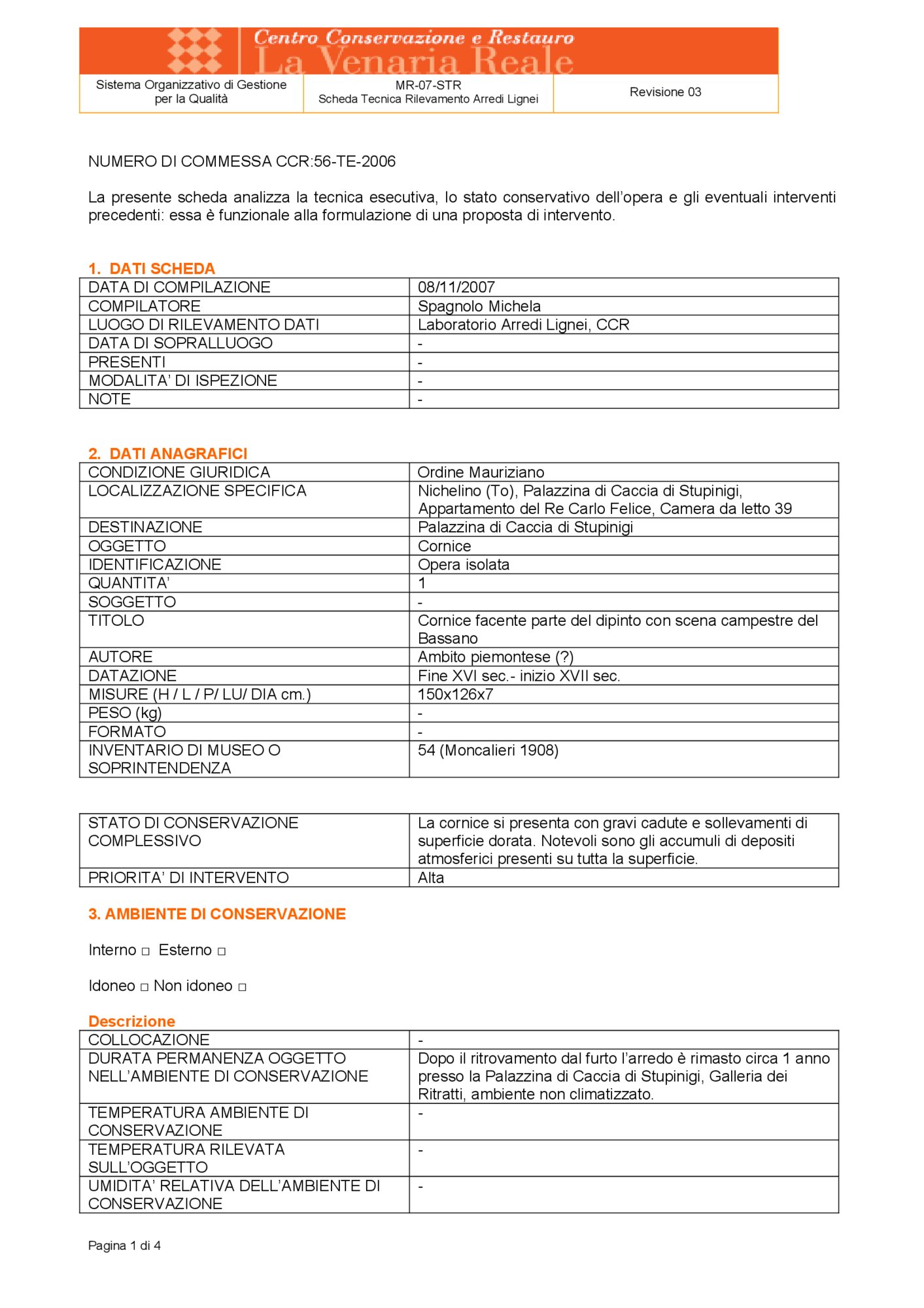 Frame Detection Data Sheet