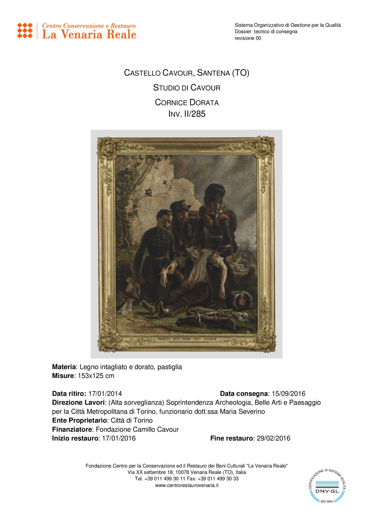 Scheda di restauro