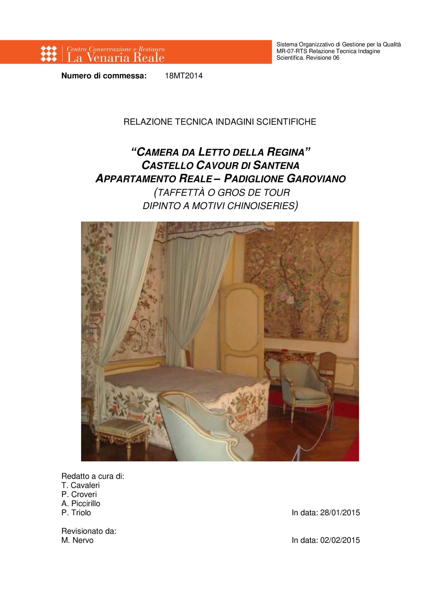 Relazione tecnica indagini scientifiche