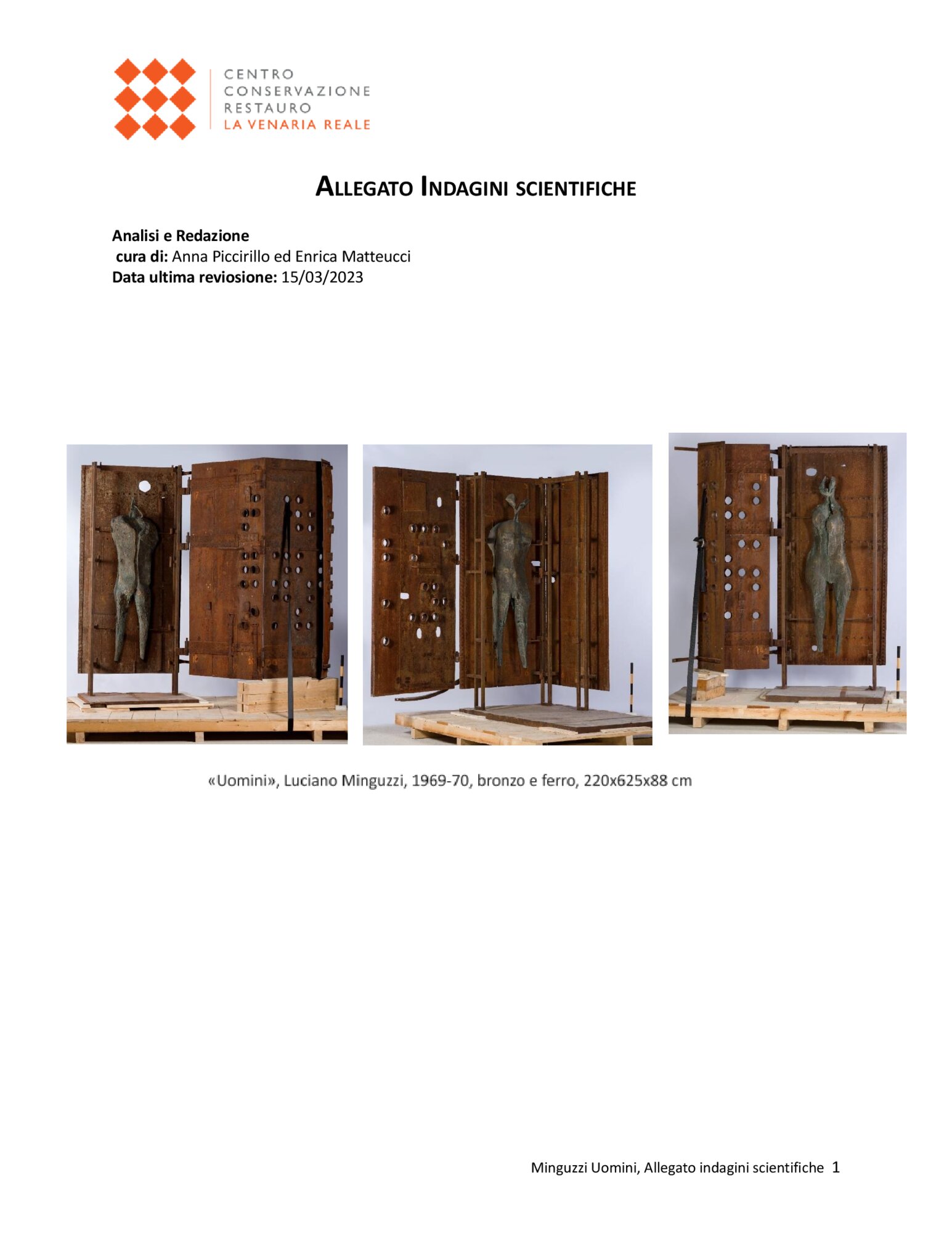 Relazione tecnica indagini scientifiche