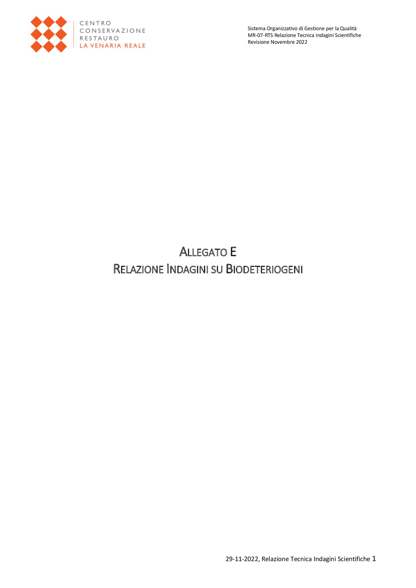 Indagini su biodeteriogeni 