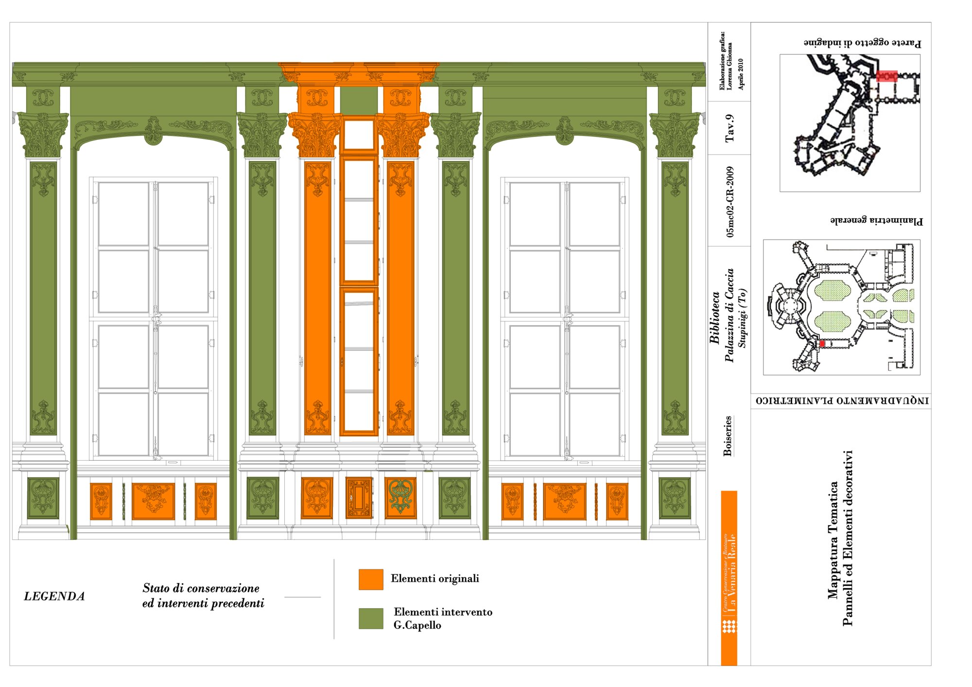 Mappature grafiche biblioteca - tavv. G009-G016