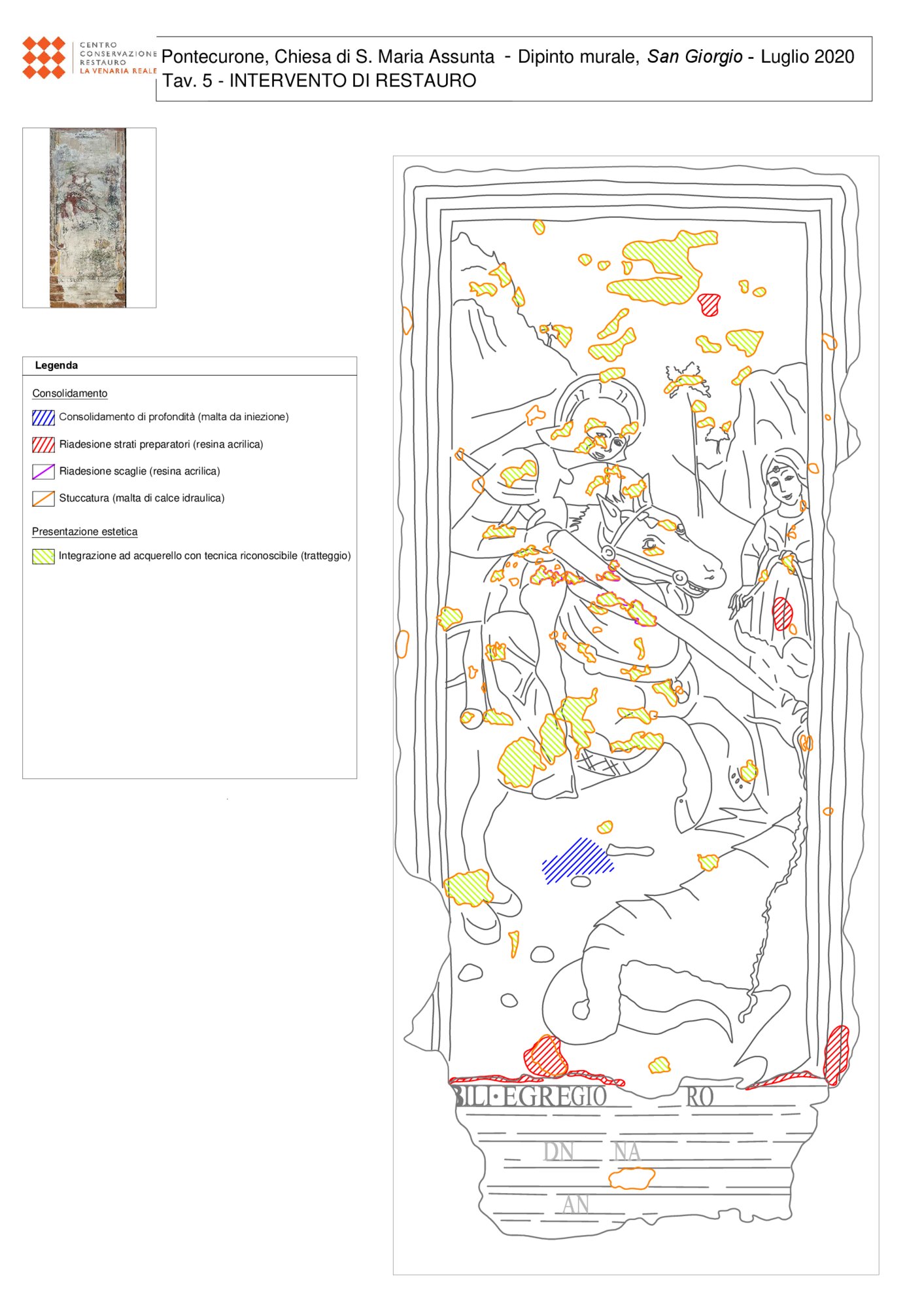 Mappatura grafica intervento di restauro