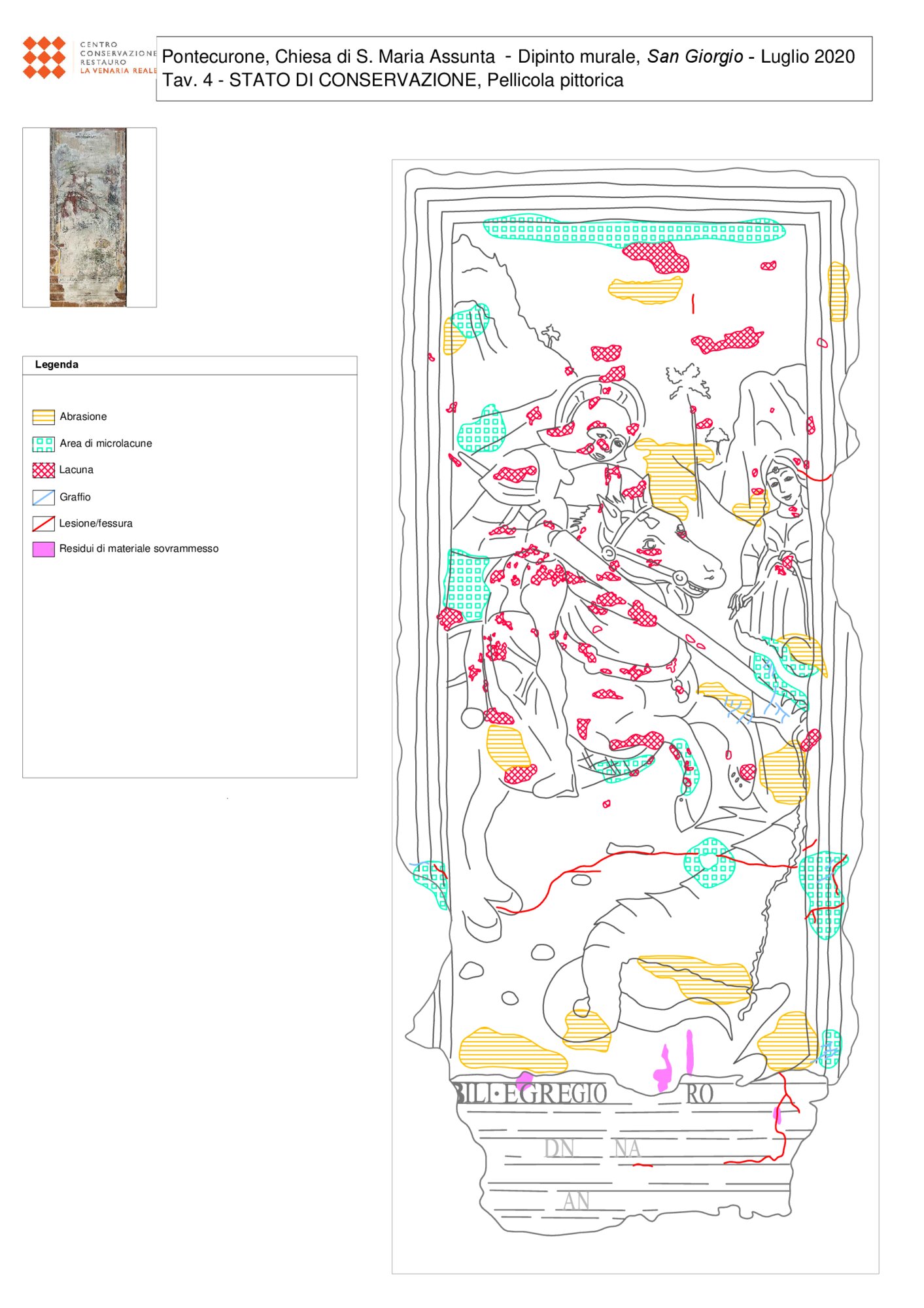 Mappatura grafica stato di conservazione