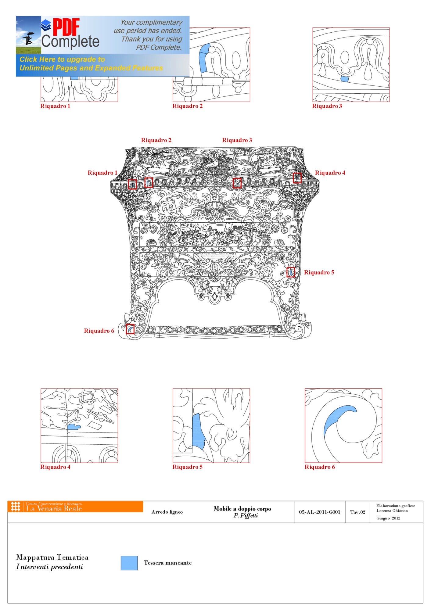 Graphic mapping - previous interventions lower part