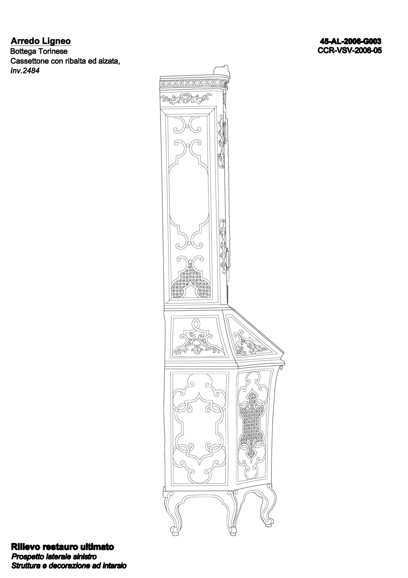 Graphic mapping left side elevation