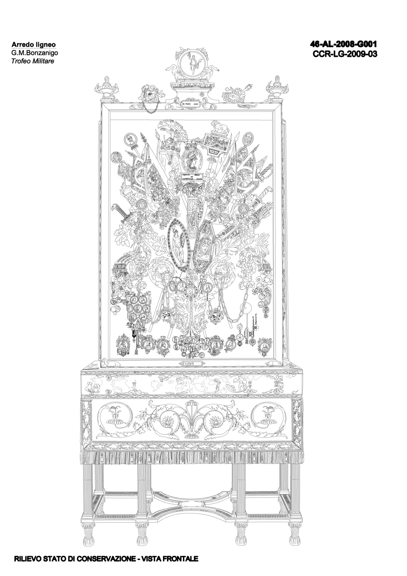 Graphic mapping state of conservation