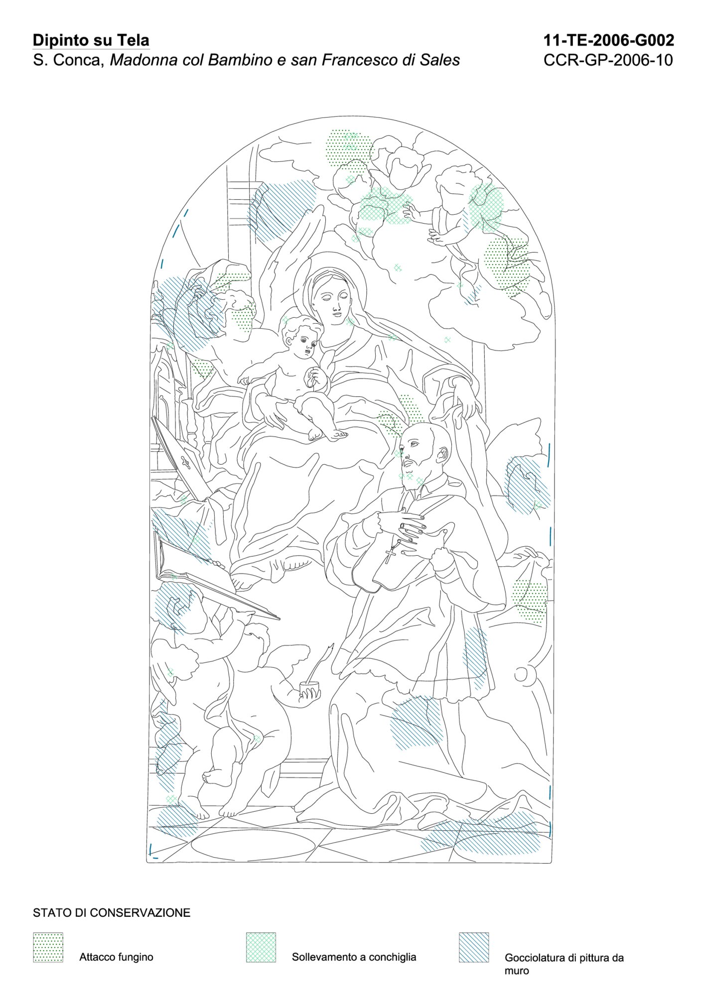 Graphic mapping state of conservation