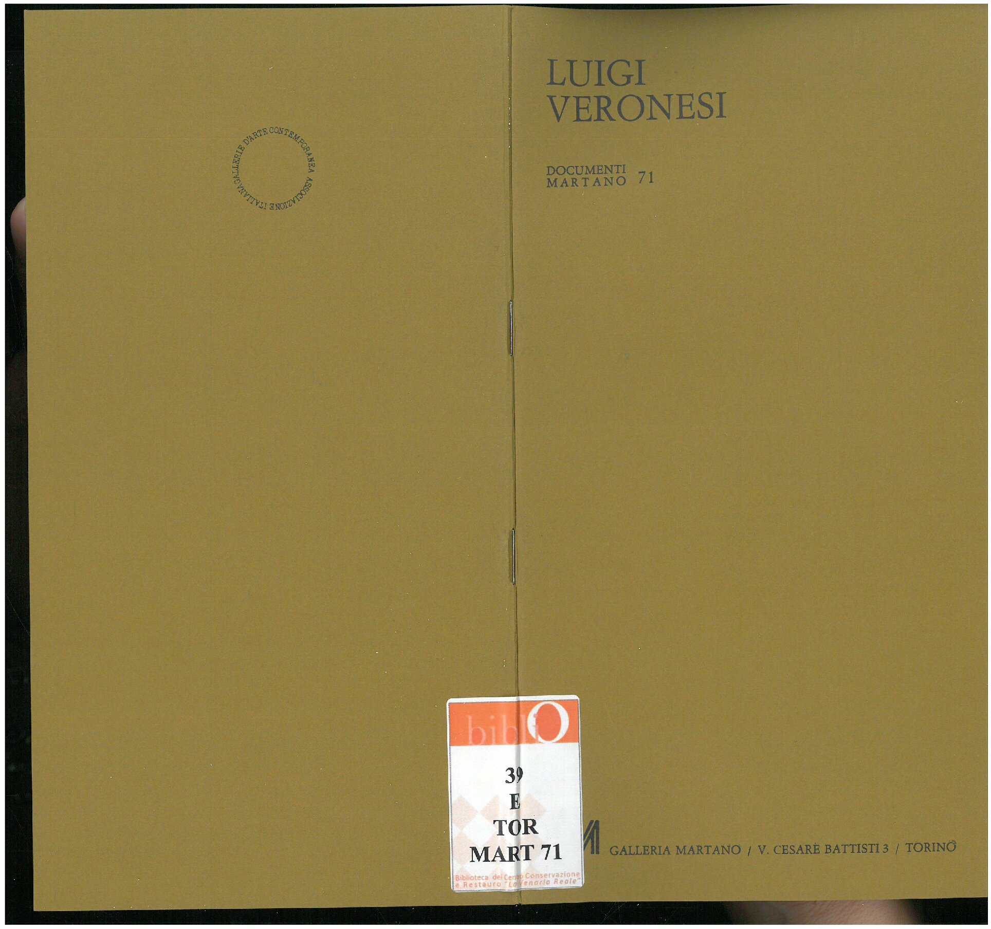 Luigi Veronesi. Marzo 1982