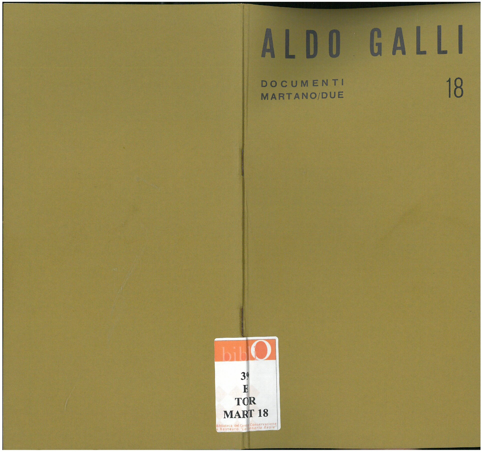 Aldo Galli. Maggio - Giugno 1969