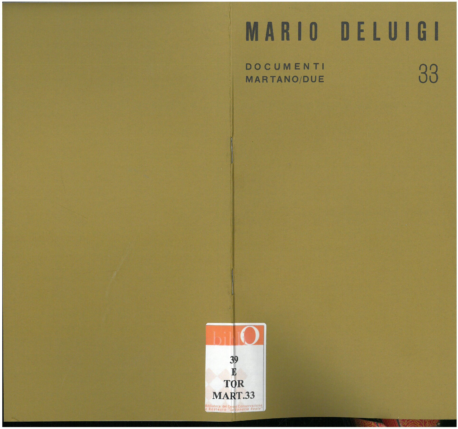 Mario Deluigi. Maggio 1971
