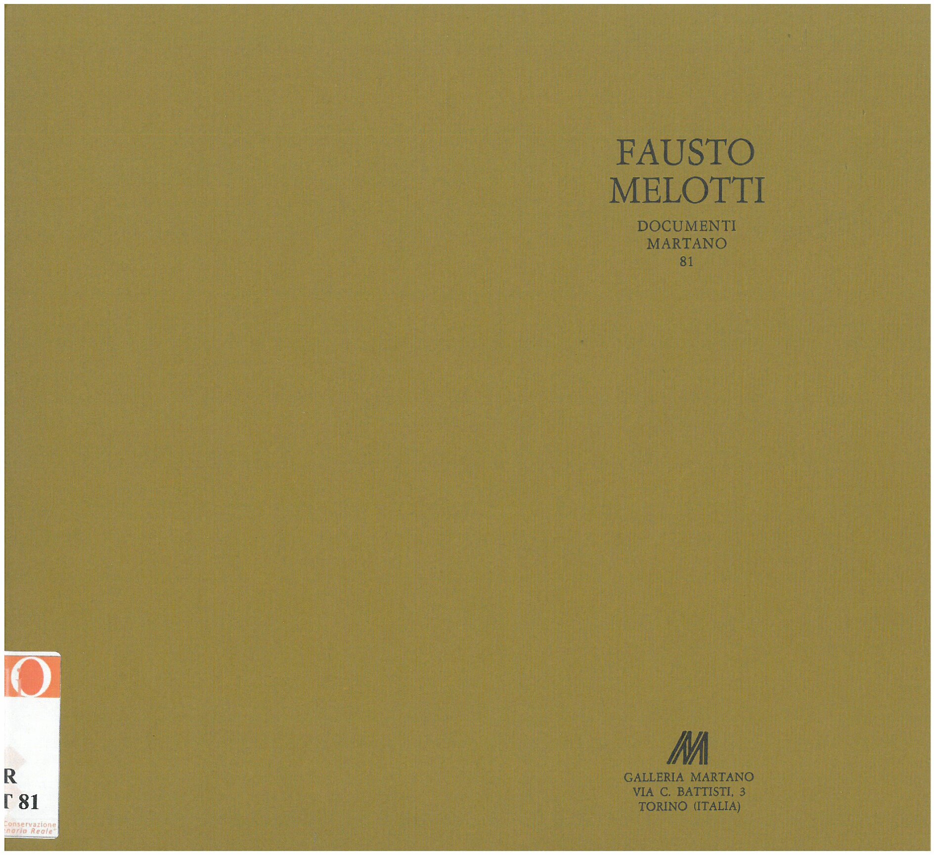 Fausto Melotti. Maggio - Giugno 1985
