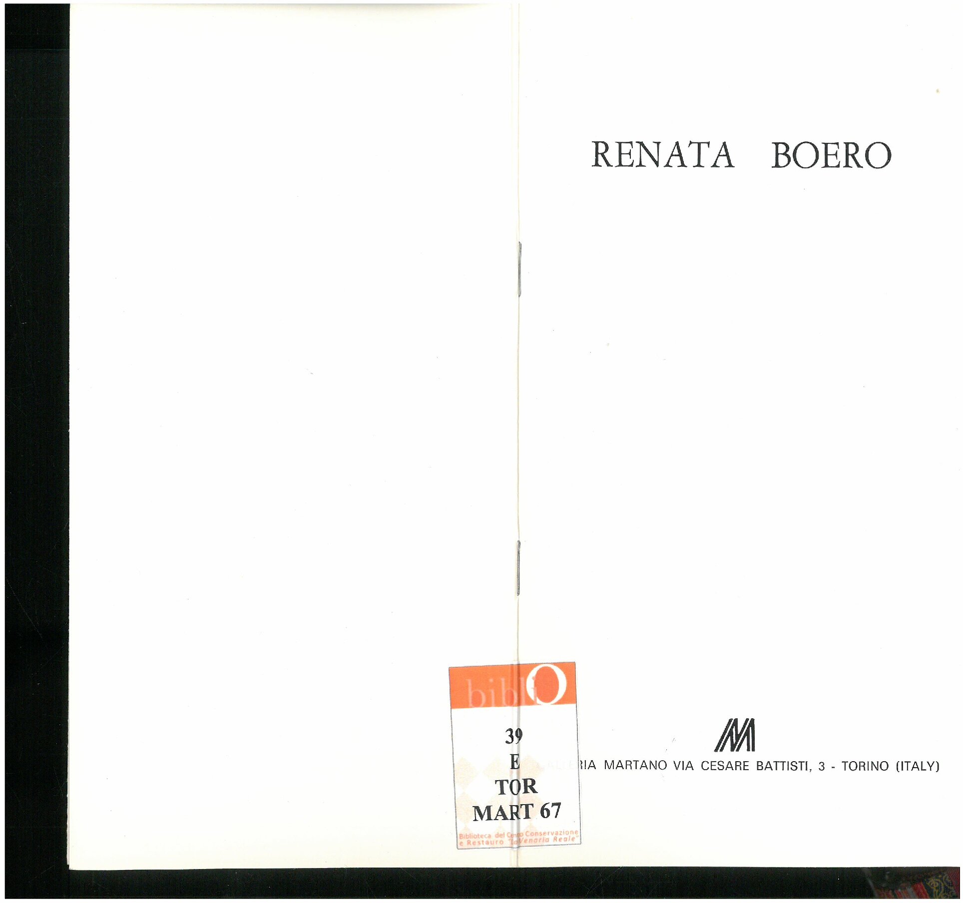Renata Boero. Maggio - Giugno 1981