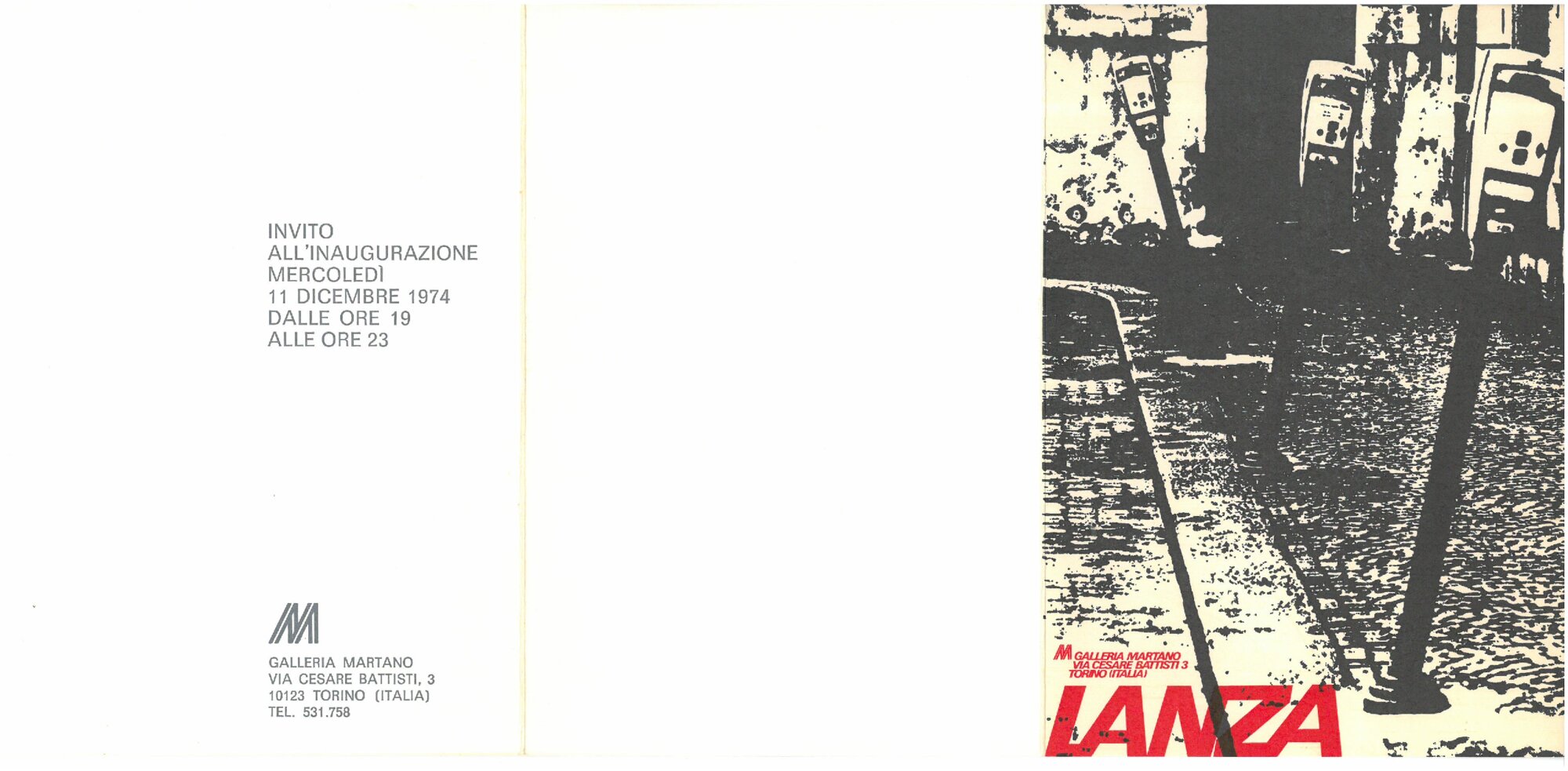 Giuseppe Riccardo Lanza. Dicembre 1974