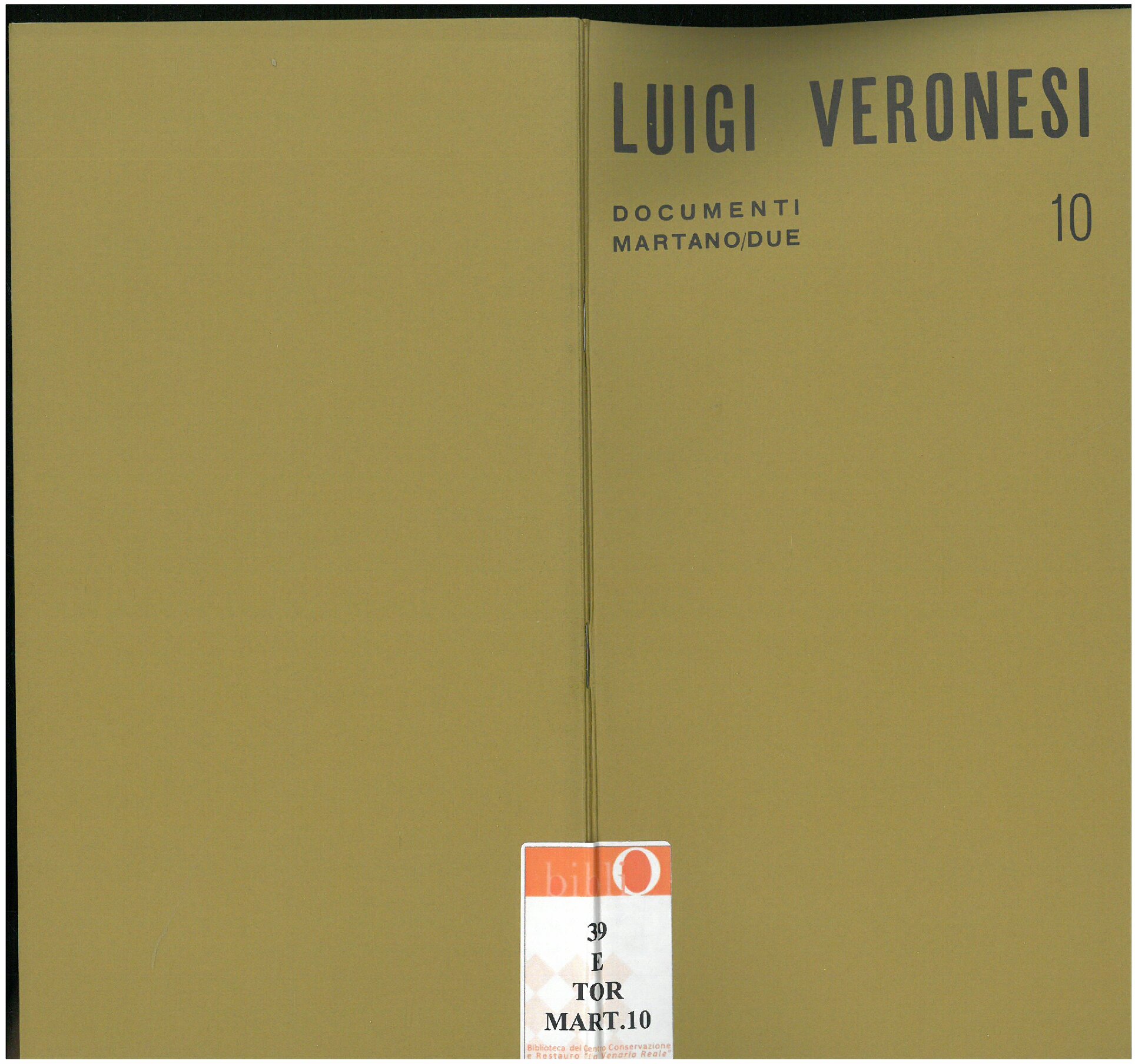 1968, maggio - giugno
LUIGI VERONESI
Cataloghi Documenti Martano/due, n. 10
Per l'occasione, concerto con l'esecuzione delle 14 variazioni musicali su un tema pittorico di l. Malipiero.
Presentazione di Franco Passoni e Massimo Mila.