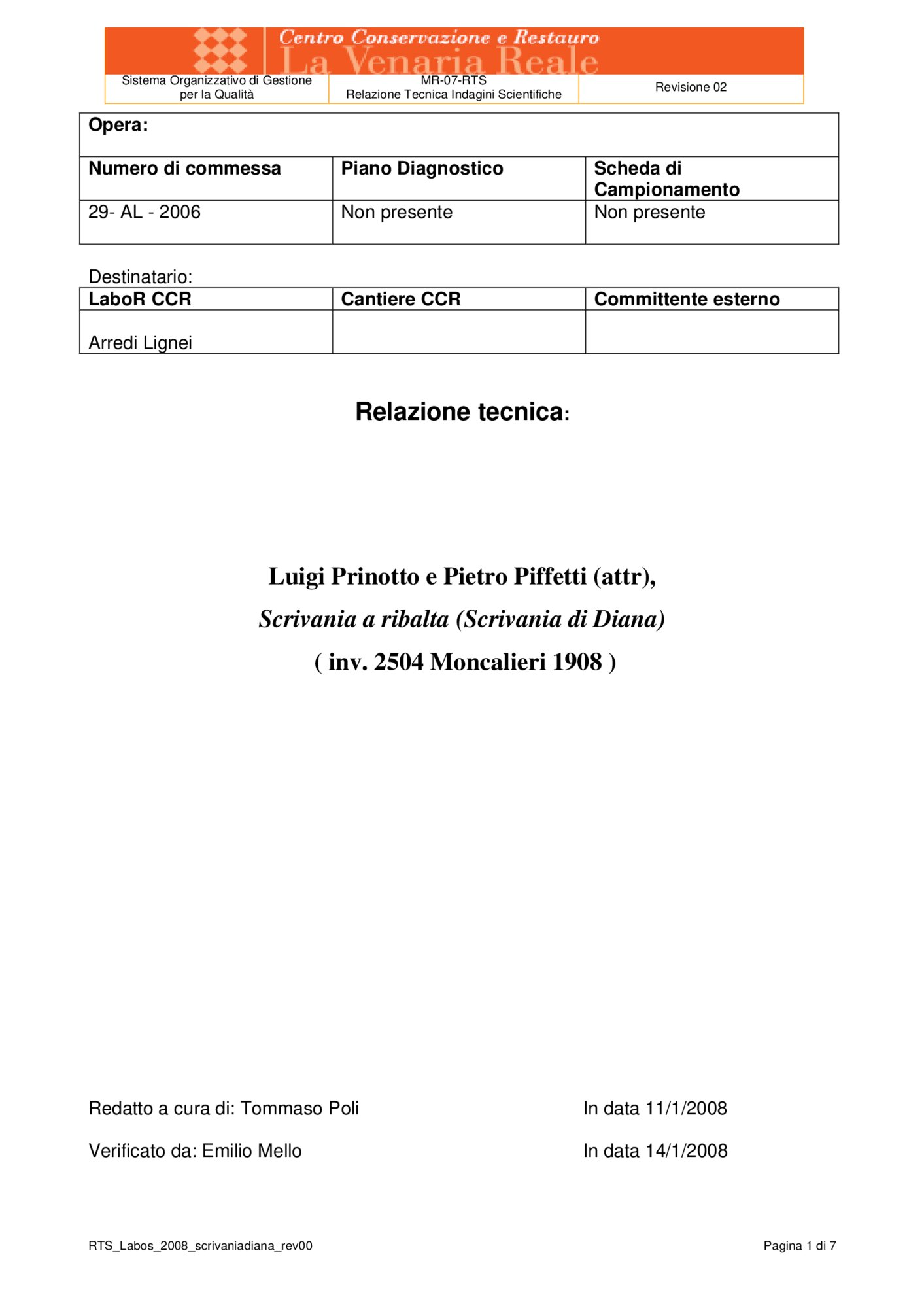 Technical report scientific analysis