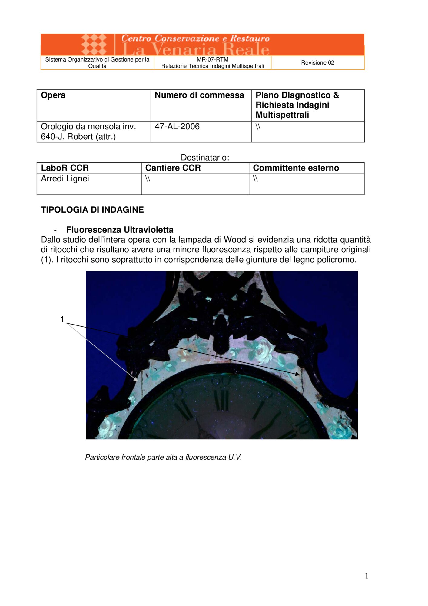 Technical Report on Multispectral Investigations