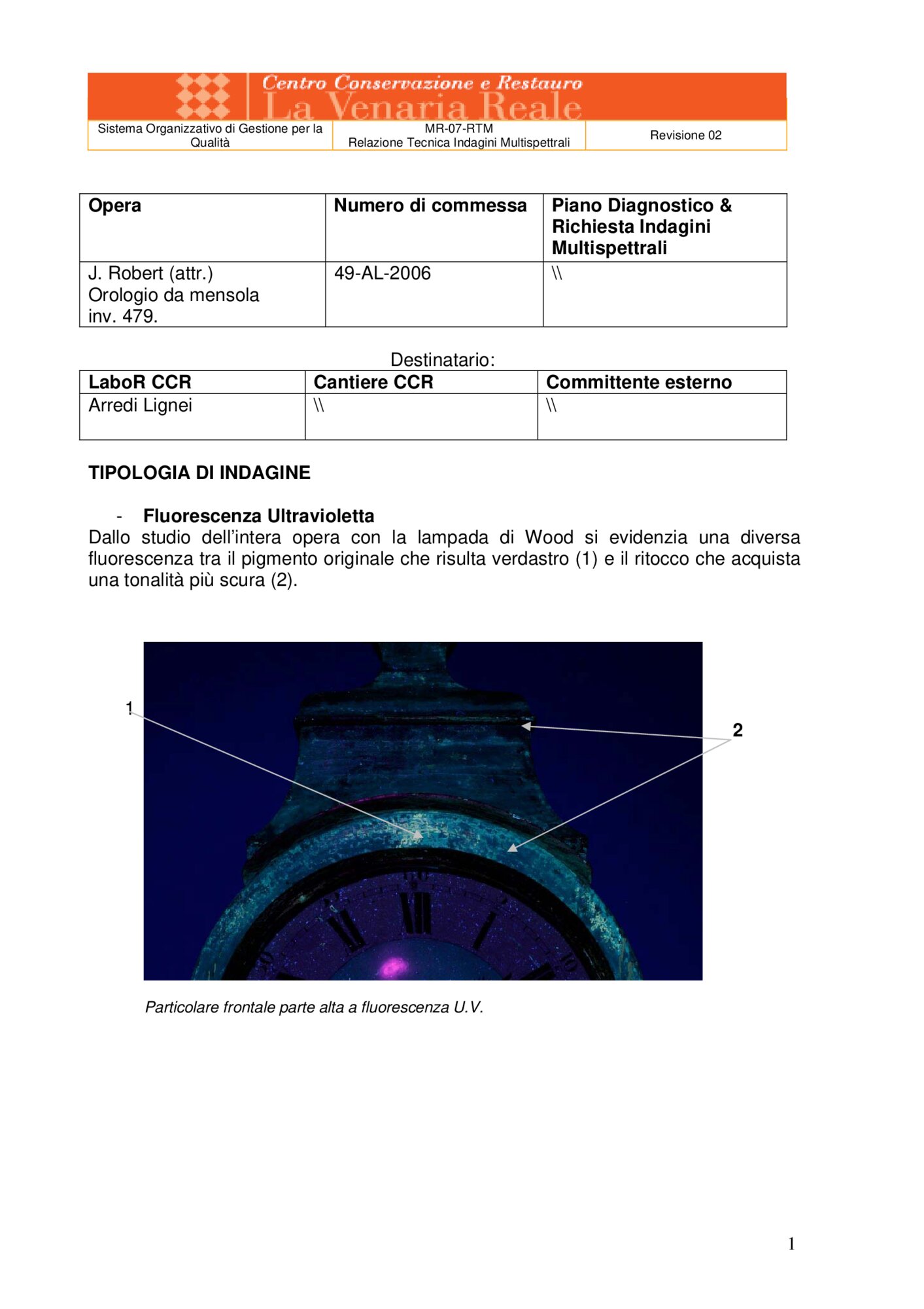 Technical Report on Multispectral Investigations