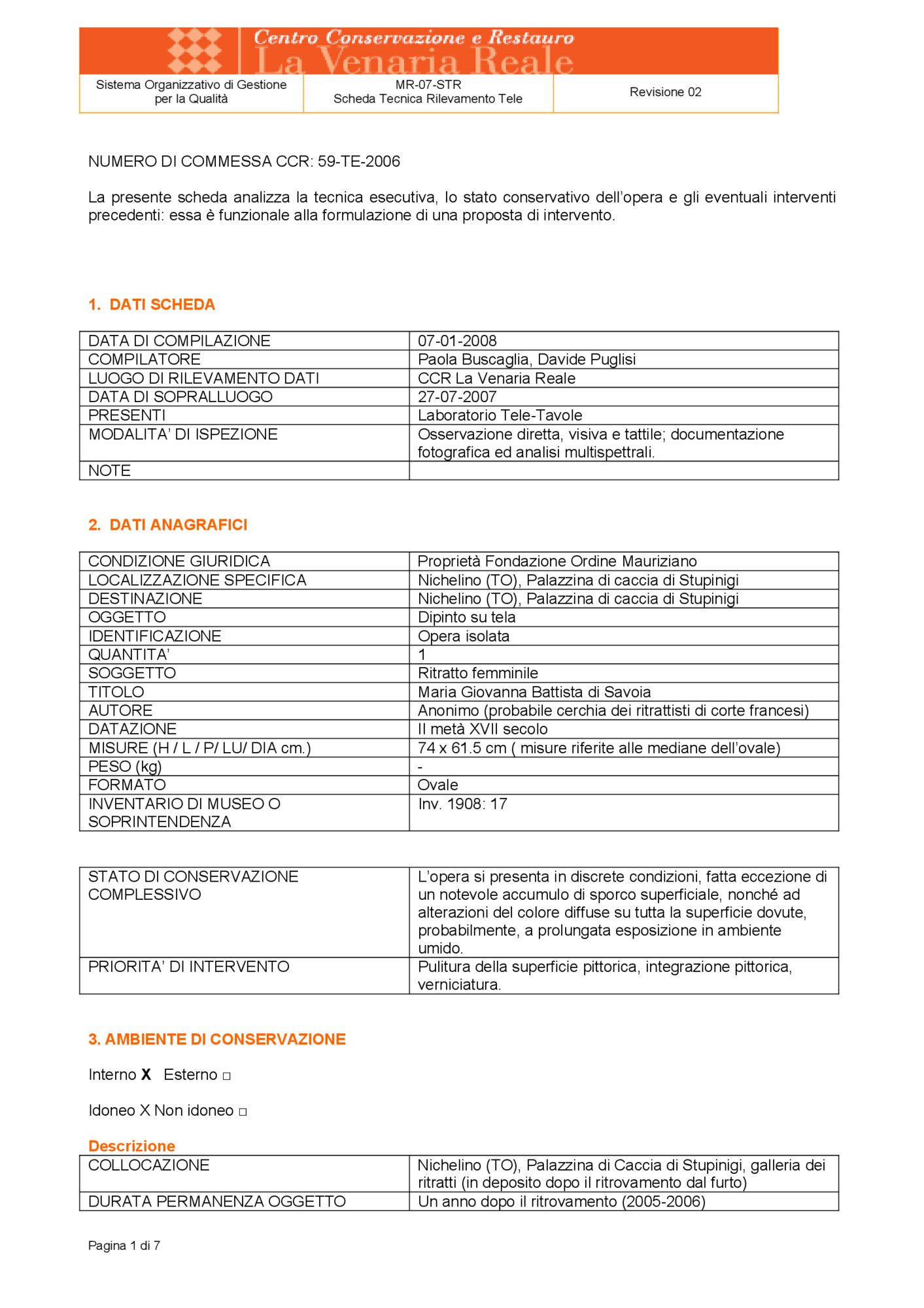 Inv. portrait detection data sheet 17