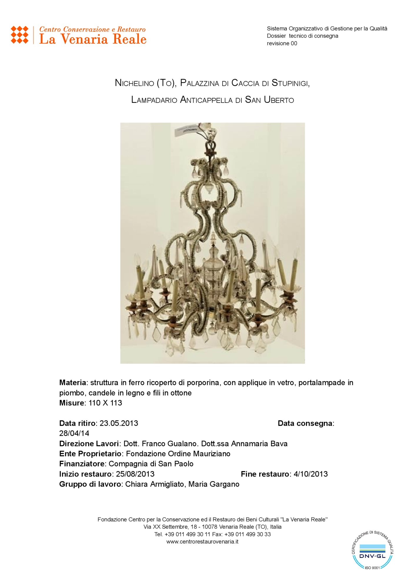 Technical Delivery Dossier