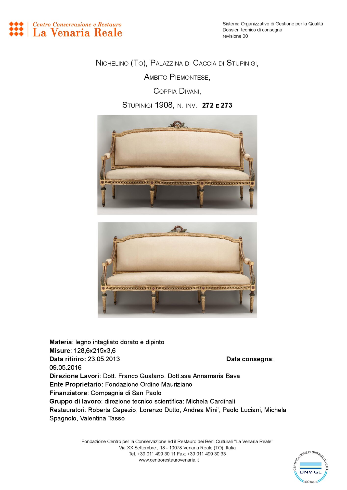 Technical Delivery Dossier