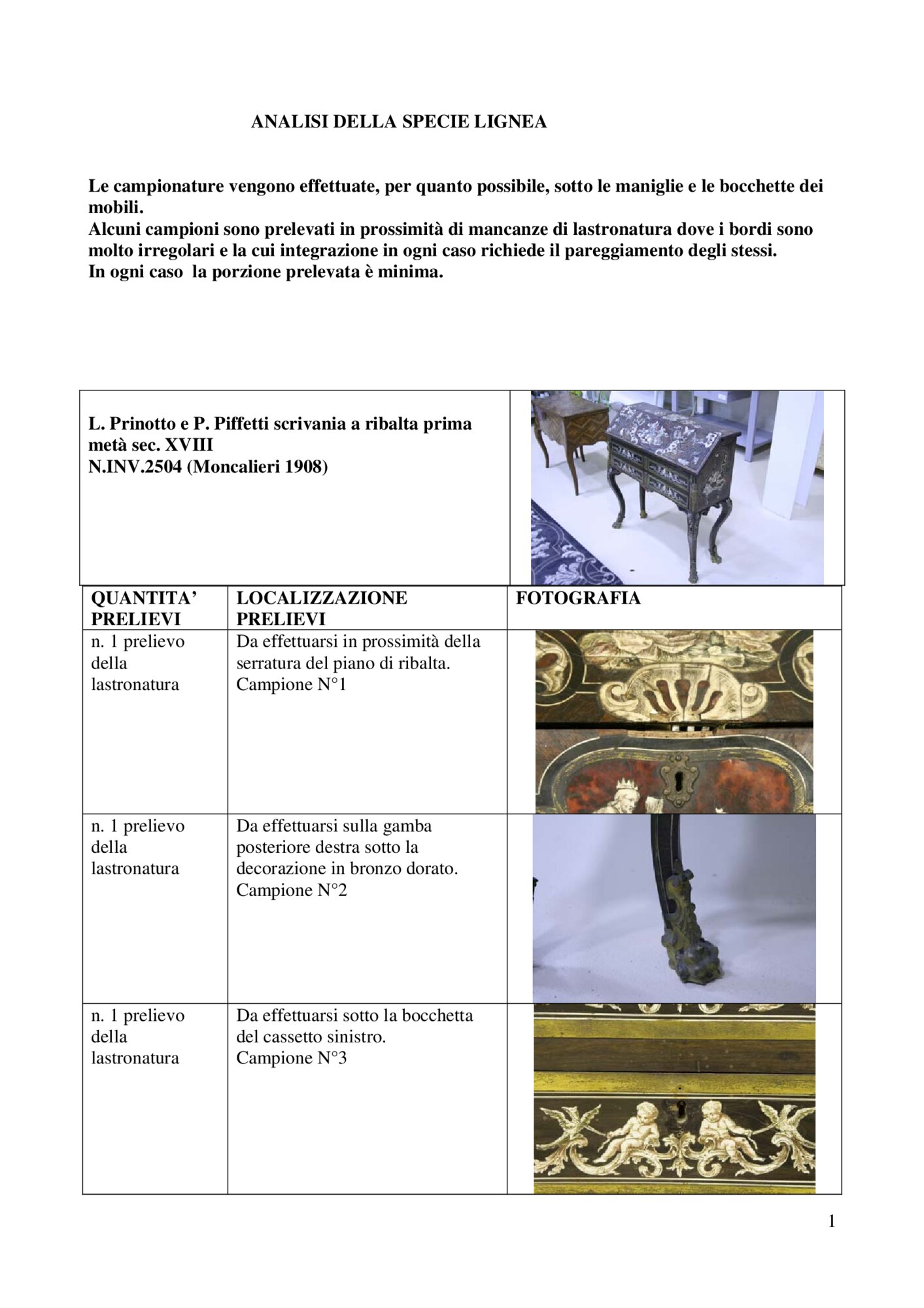 Analysis of wooden species