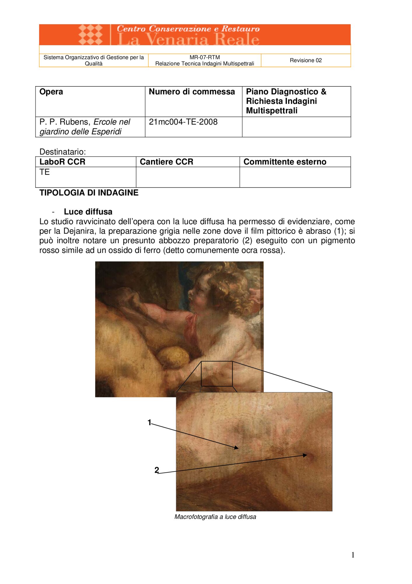 Technical Report on Multispectral Investigations