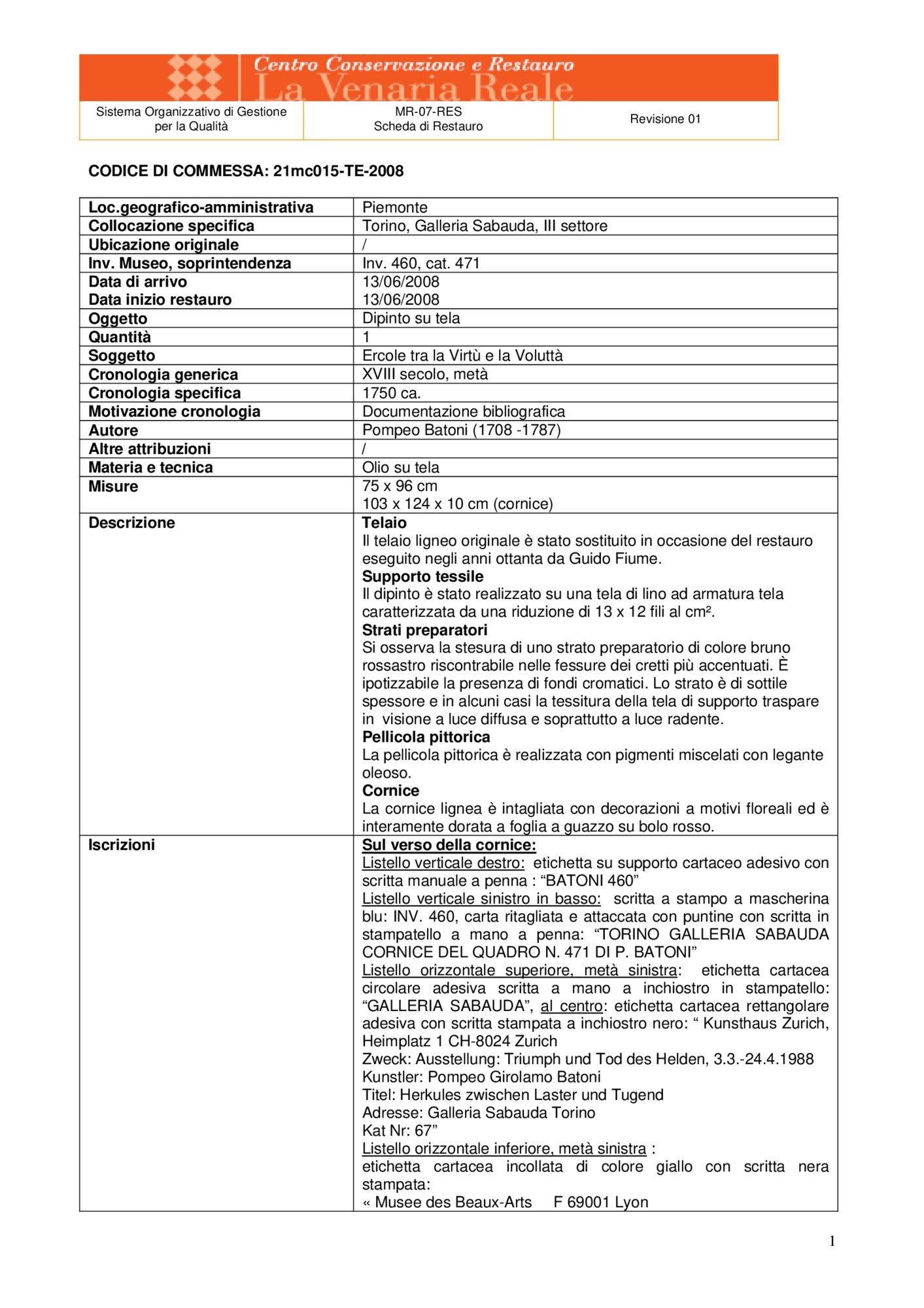 21mc015-TE-2008_Turin, Galleria Sabauda, P. Batoni, Hercules between virtue and voluptuousness, inv. 460, cat. 471