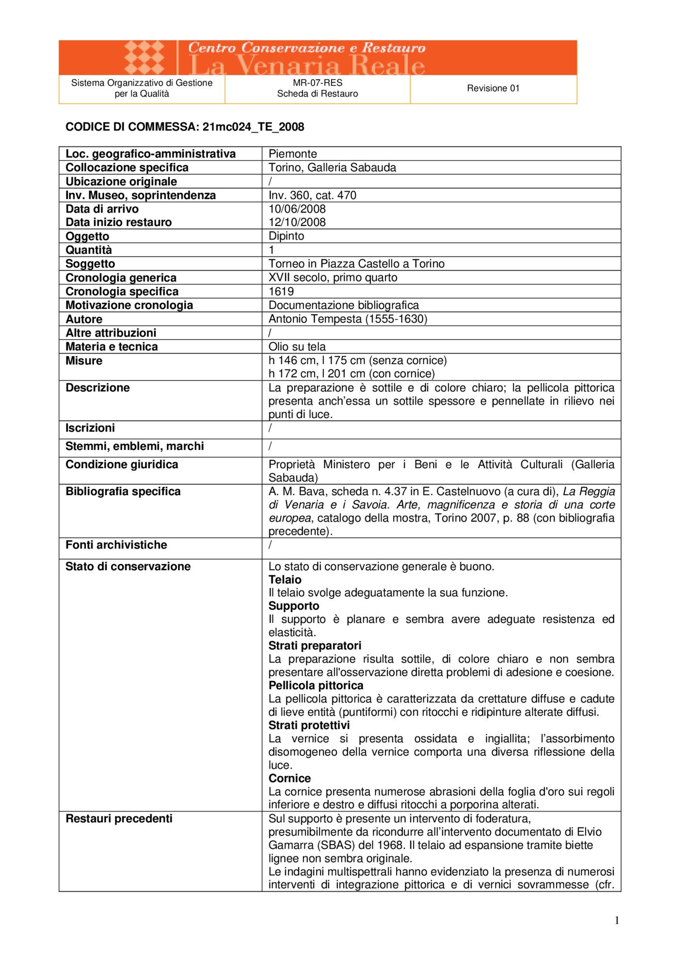 21mc024-TE-2008_Turin, Galleria Sabauda, A. Tempesta, Tournament in Piazza del Castello di Torino, inv. 360, cat. 470