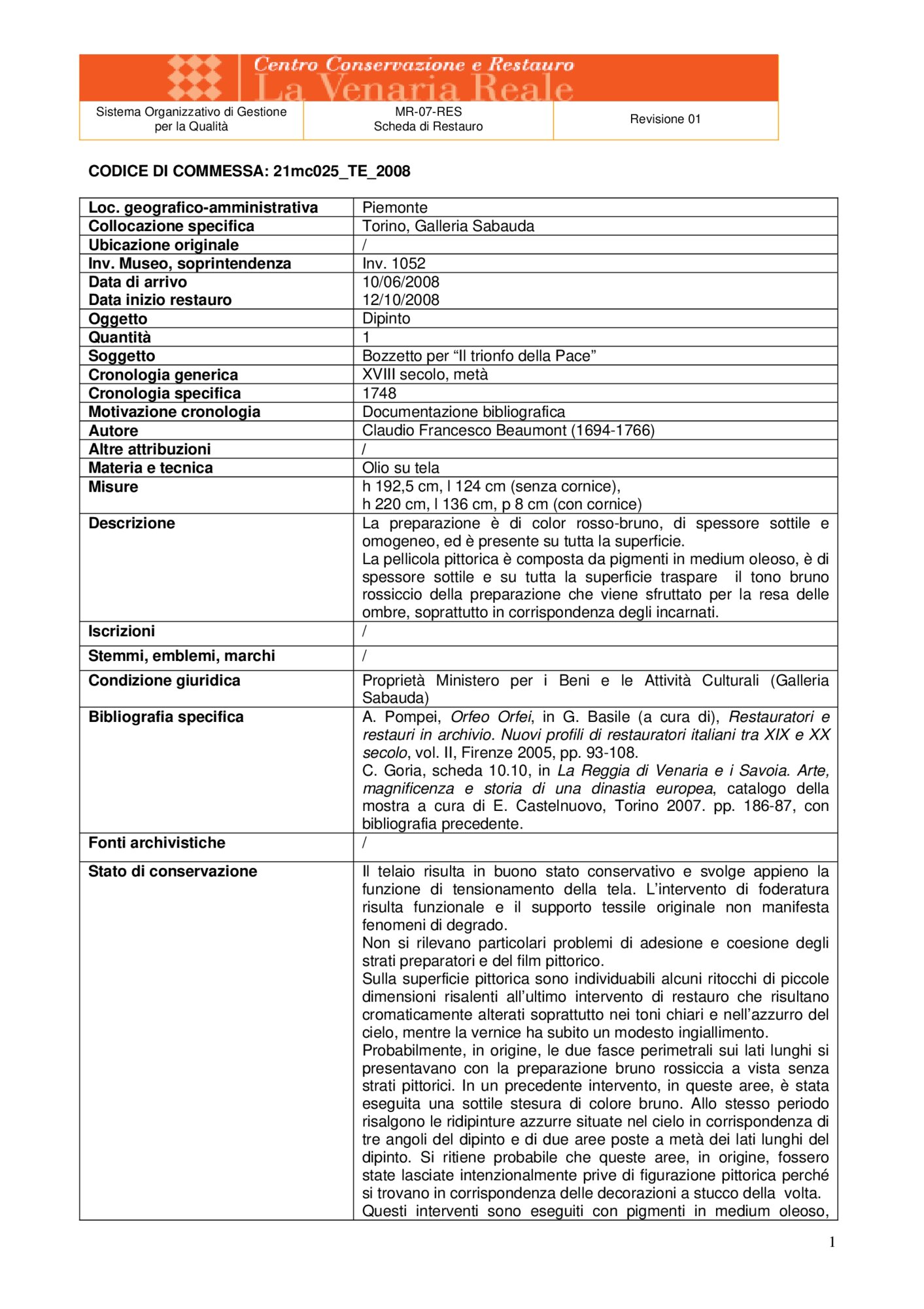 21mc025-TE-2008_Turin, Galleria Sabauda, C. F. Beaumont, The Triumph of Peace, inv. 1052