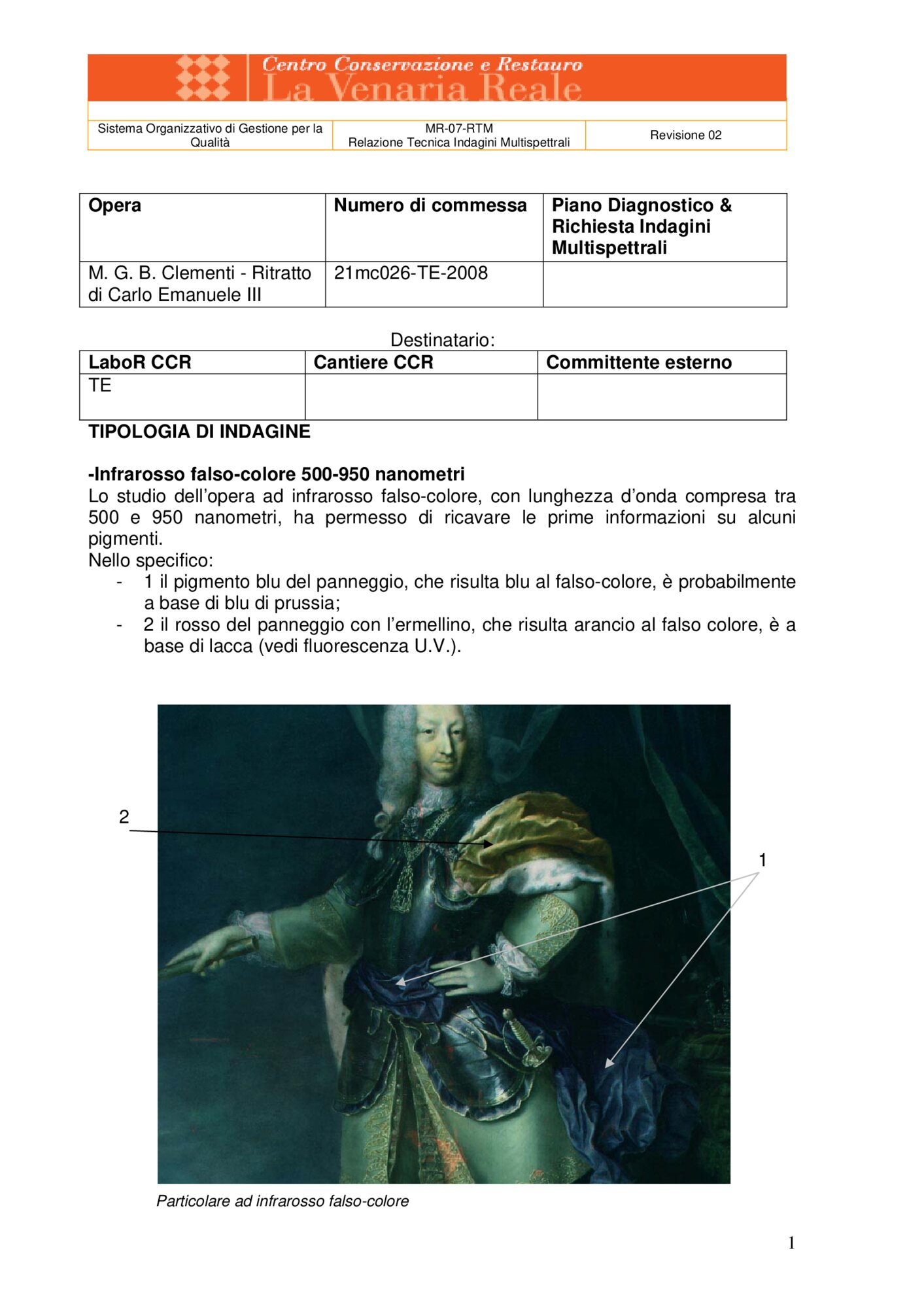 Technical Report on Multispectral Investigations