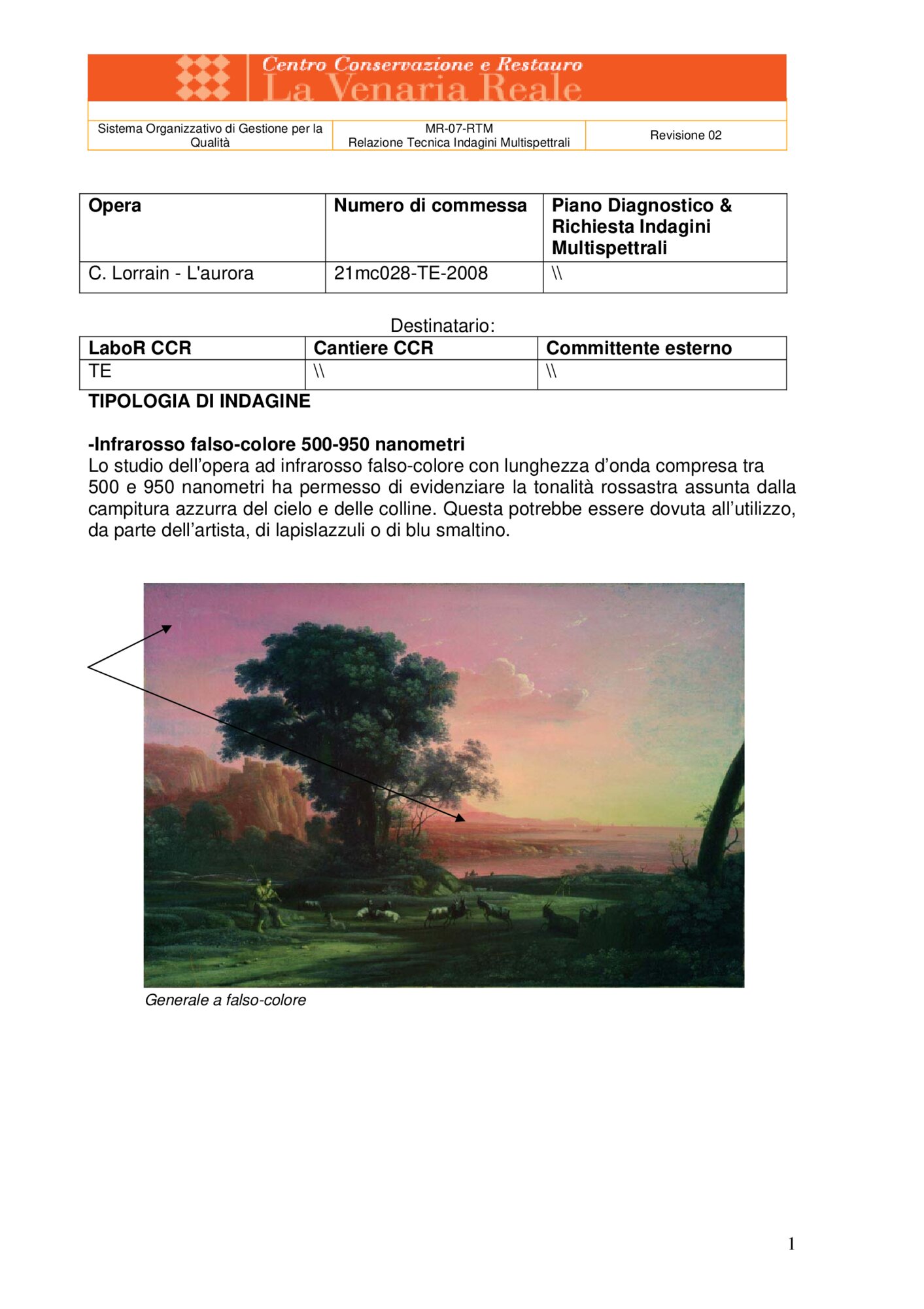 Technical Report on Multispectral Investigations