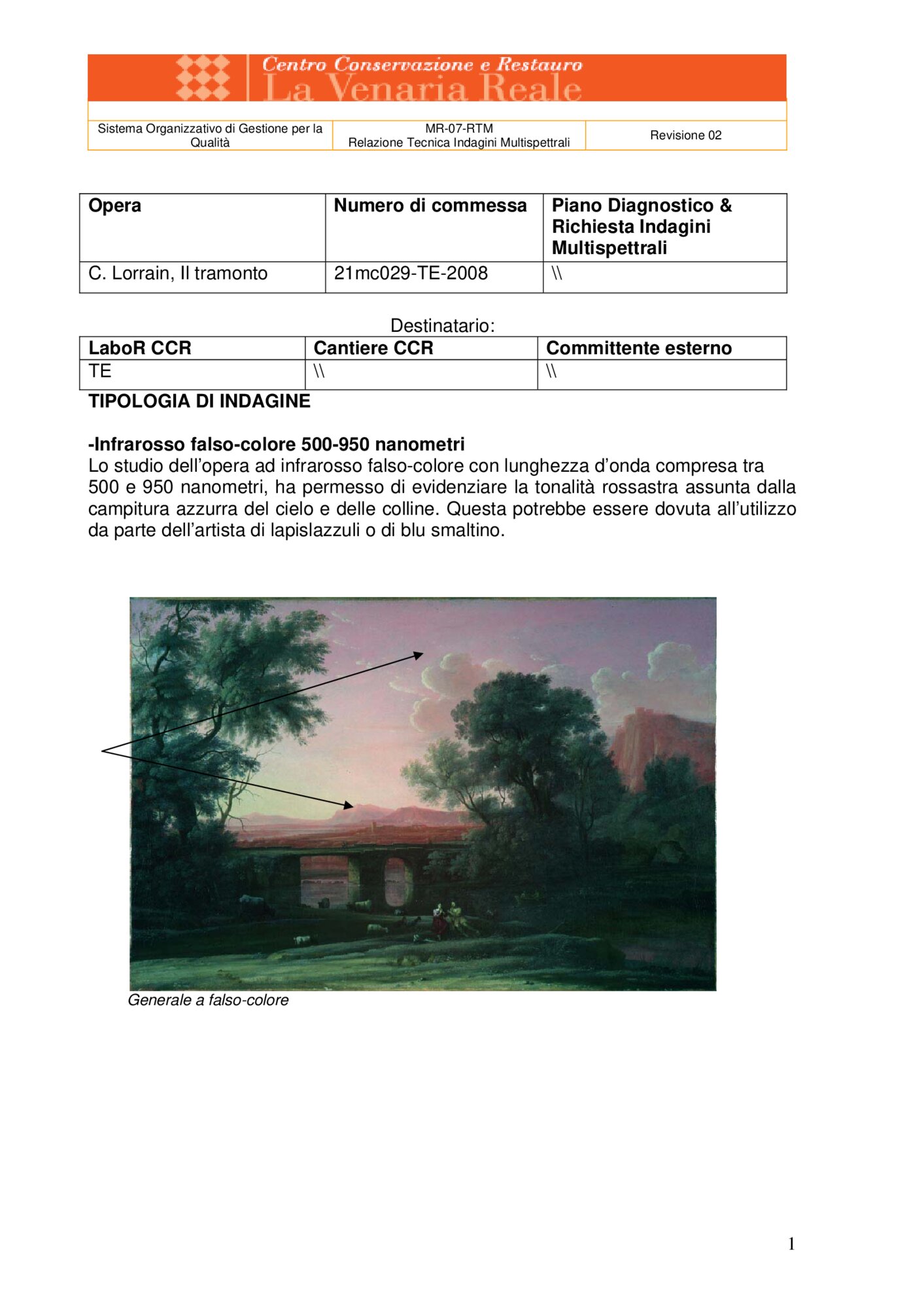 Technical Report on Multispectral Investigations