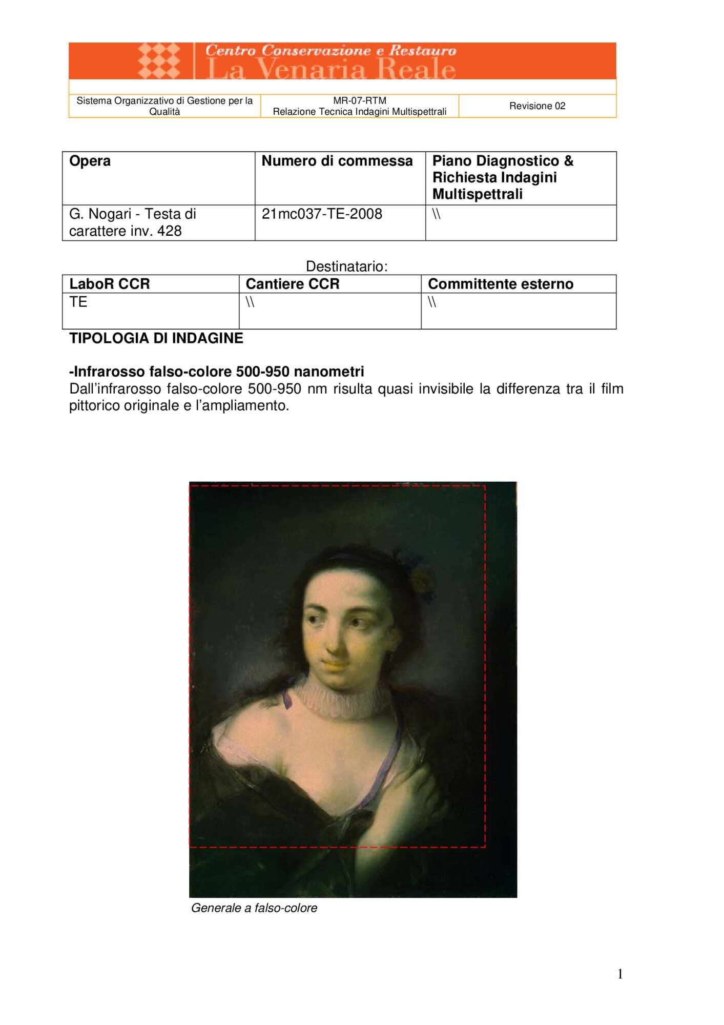 Technical Report on Multispectral Investigations