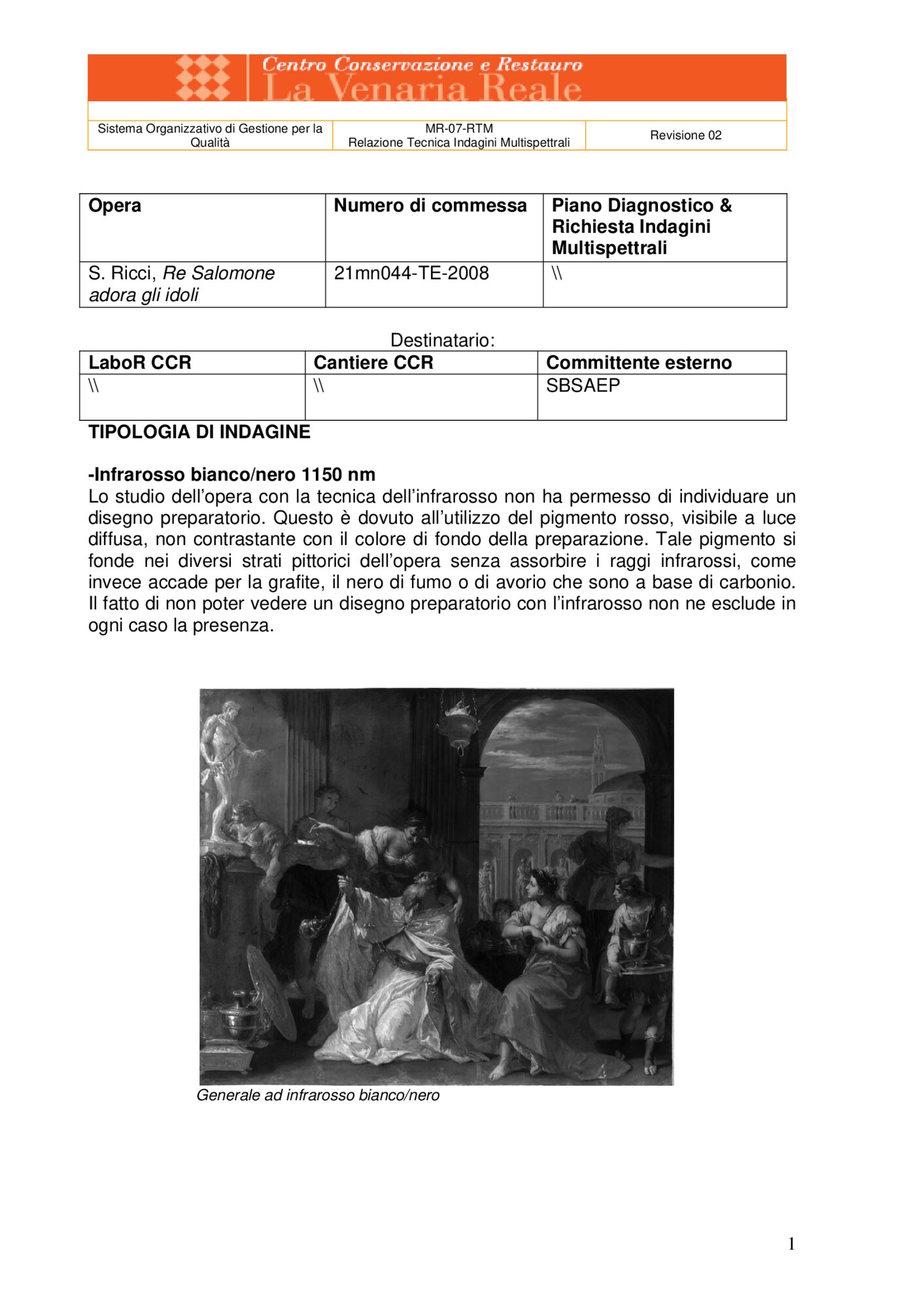 Technical Report on Multispectral Investigations
