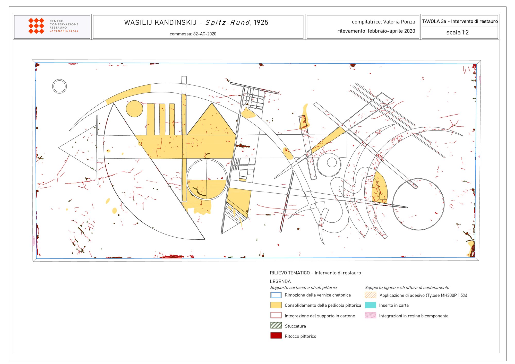 Mappatura grafica intervento di restauro