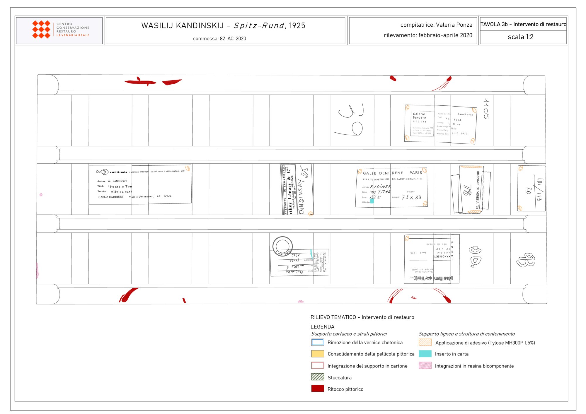 Mappatura grafica interventi di restauro