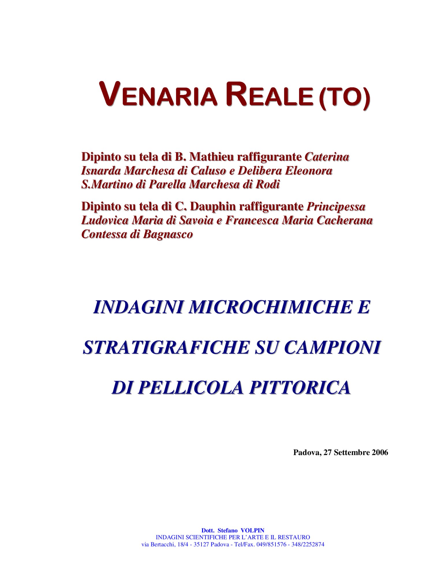 Scientific Investigations Report