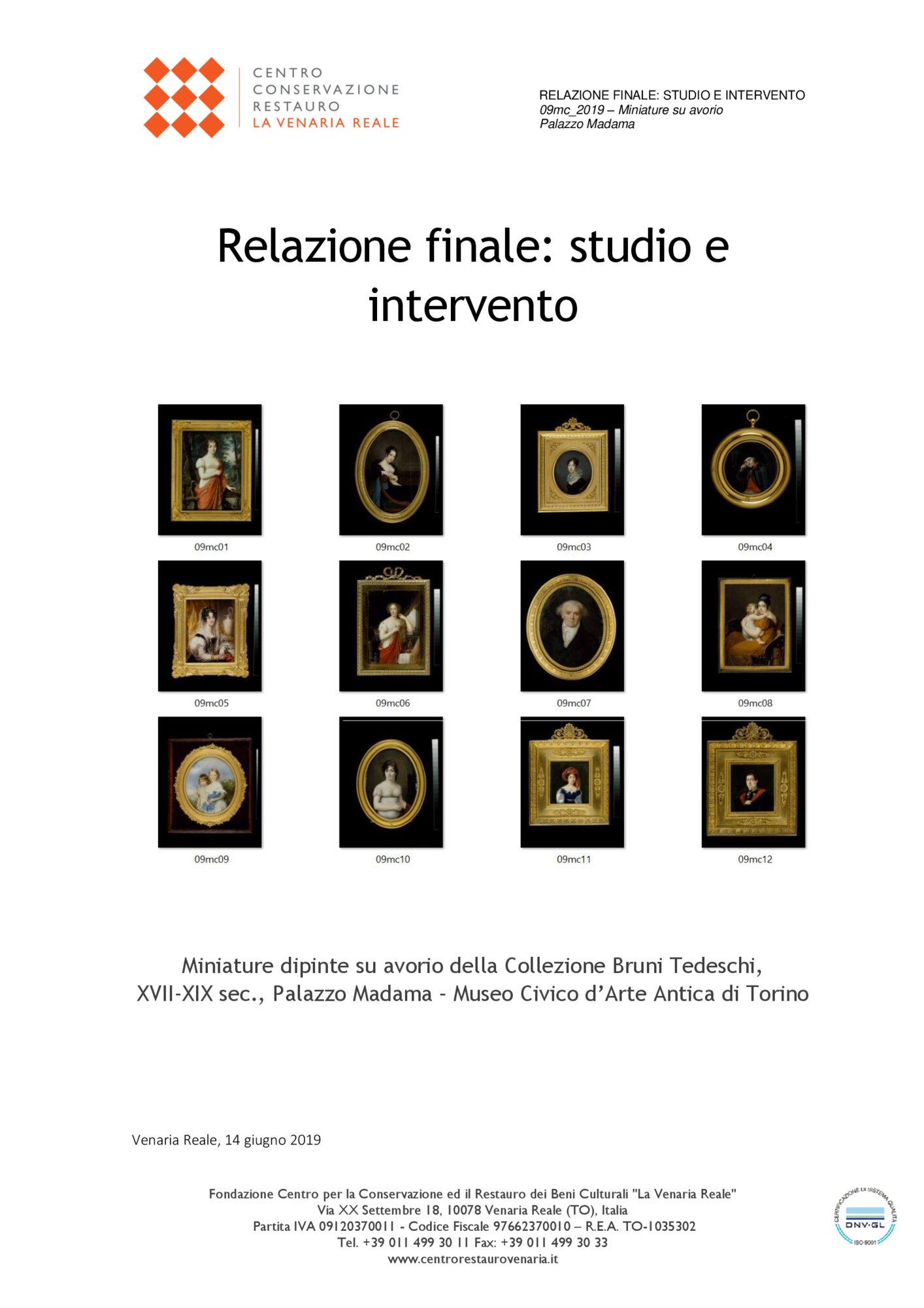 Scheda di restauro