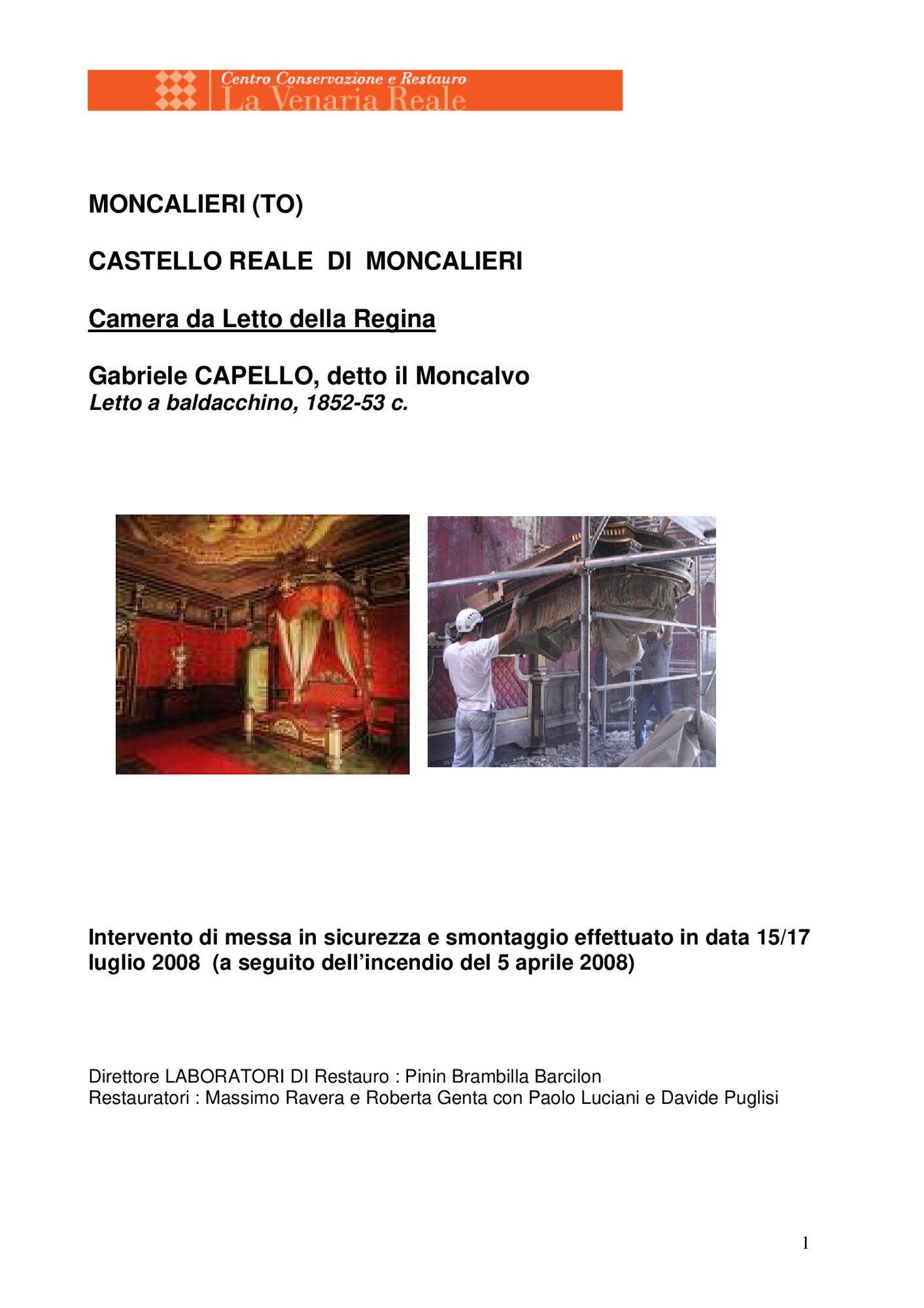 42-CR-2008_Moncalieri, Castello, G. Capello, Queen's bed