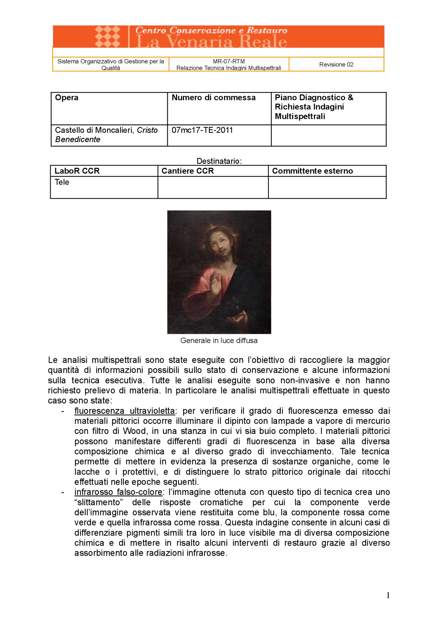 Technical report on scientific investigations