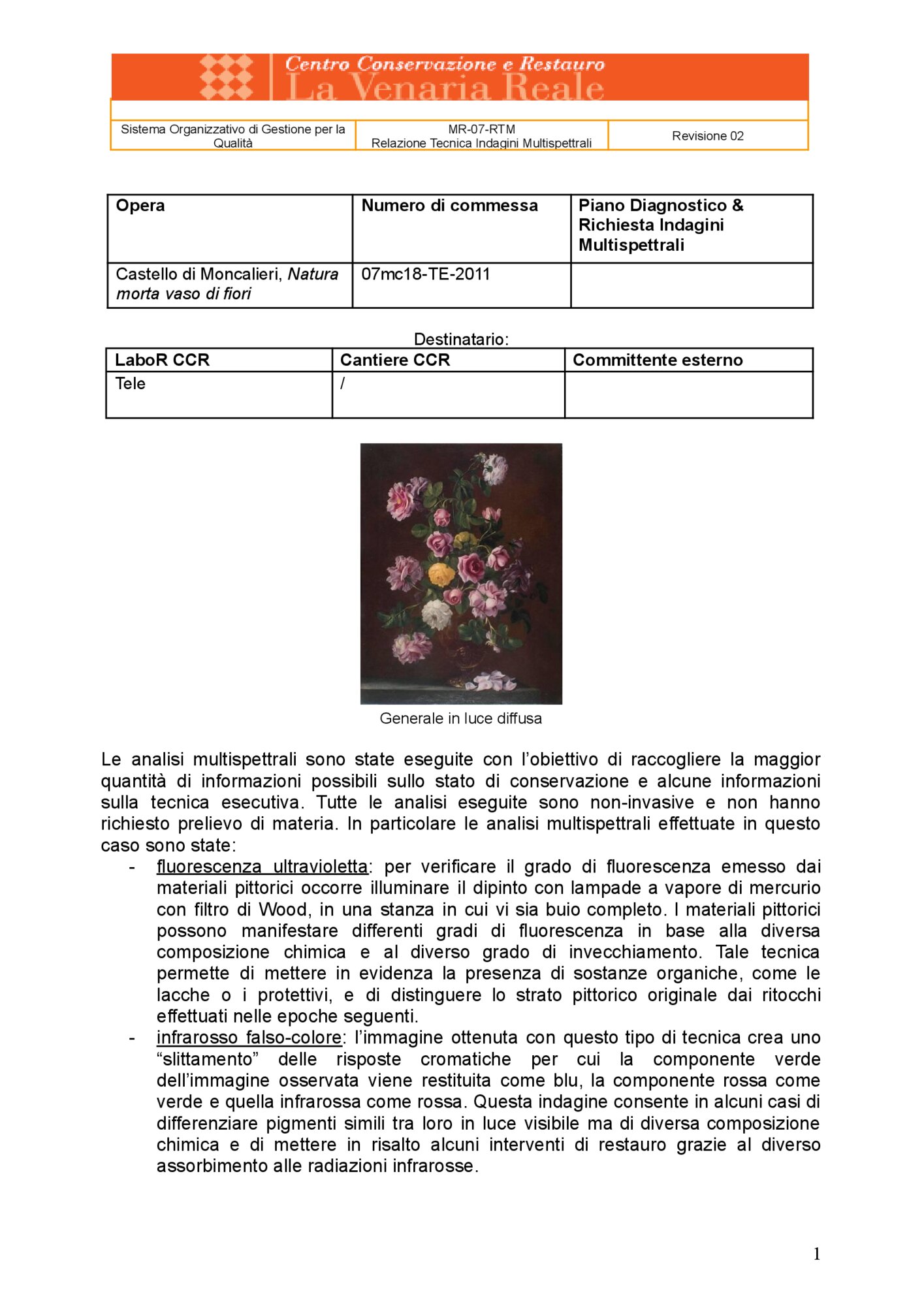 Technical Report on Multispectral Investigations