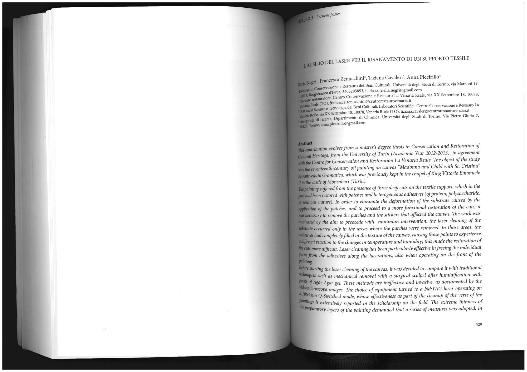 I. Negri, F. Zenucchini, T. Cavaleri, A. Piccirillo, 