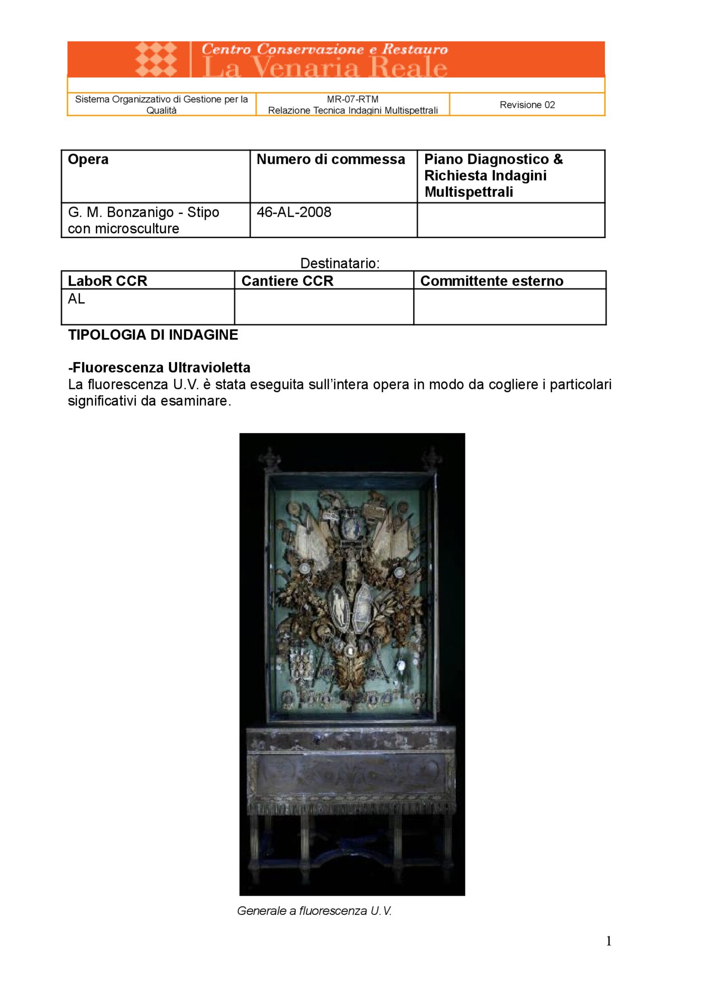 Technical Report on Multispectral Investigations
