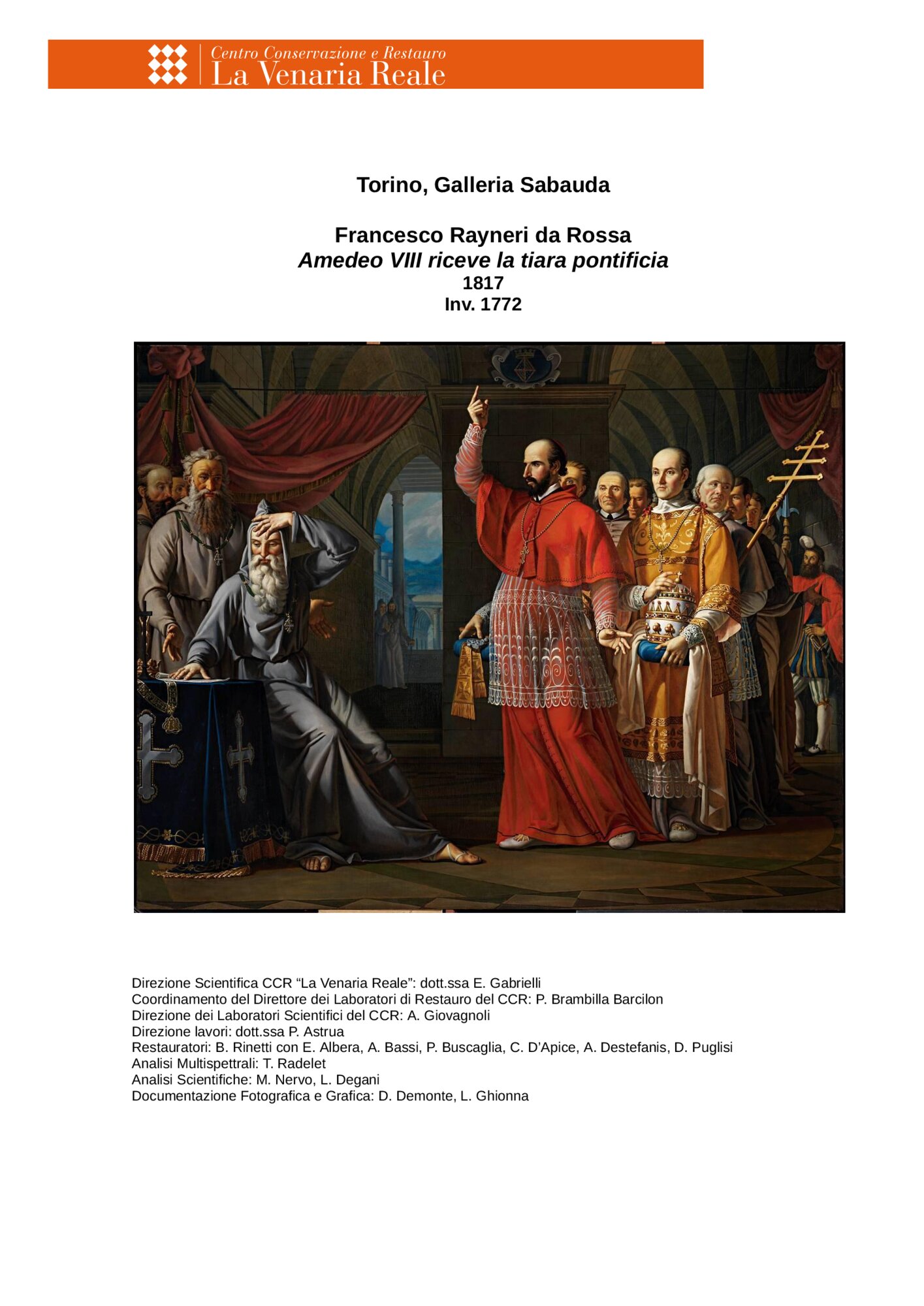 56-TE-2008_Turin, Galleria Sabauda, F. Rayneri da Rossa, Amedeo VIII receives the papal tiara, inv. 1772
